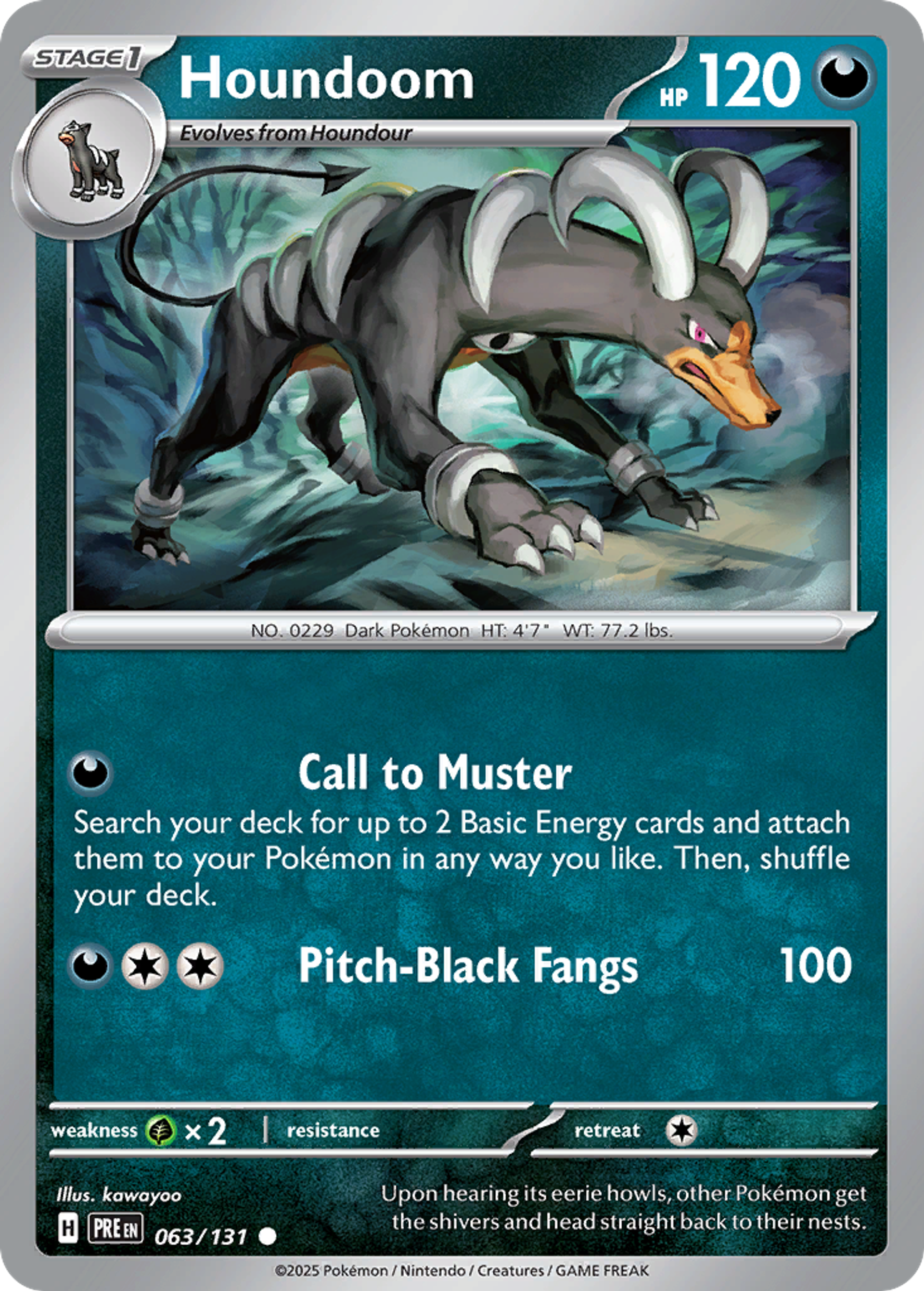 Houndoom — SV: Prismatic Evolutions — Pokémon
