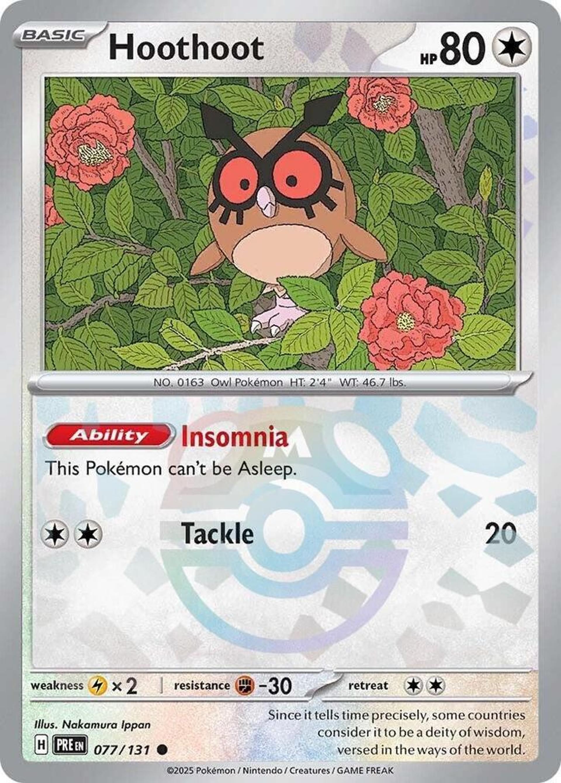 Hoothoot — SV: Prismatic Evolutions — Pokemon