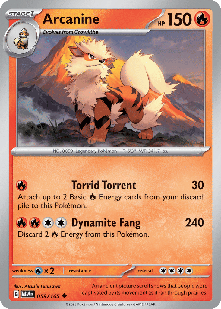 Arcanine — SV: Scarlet & Violet 151 — Pokemon