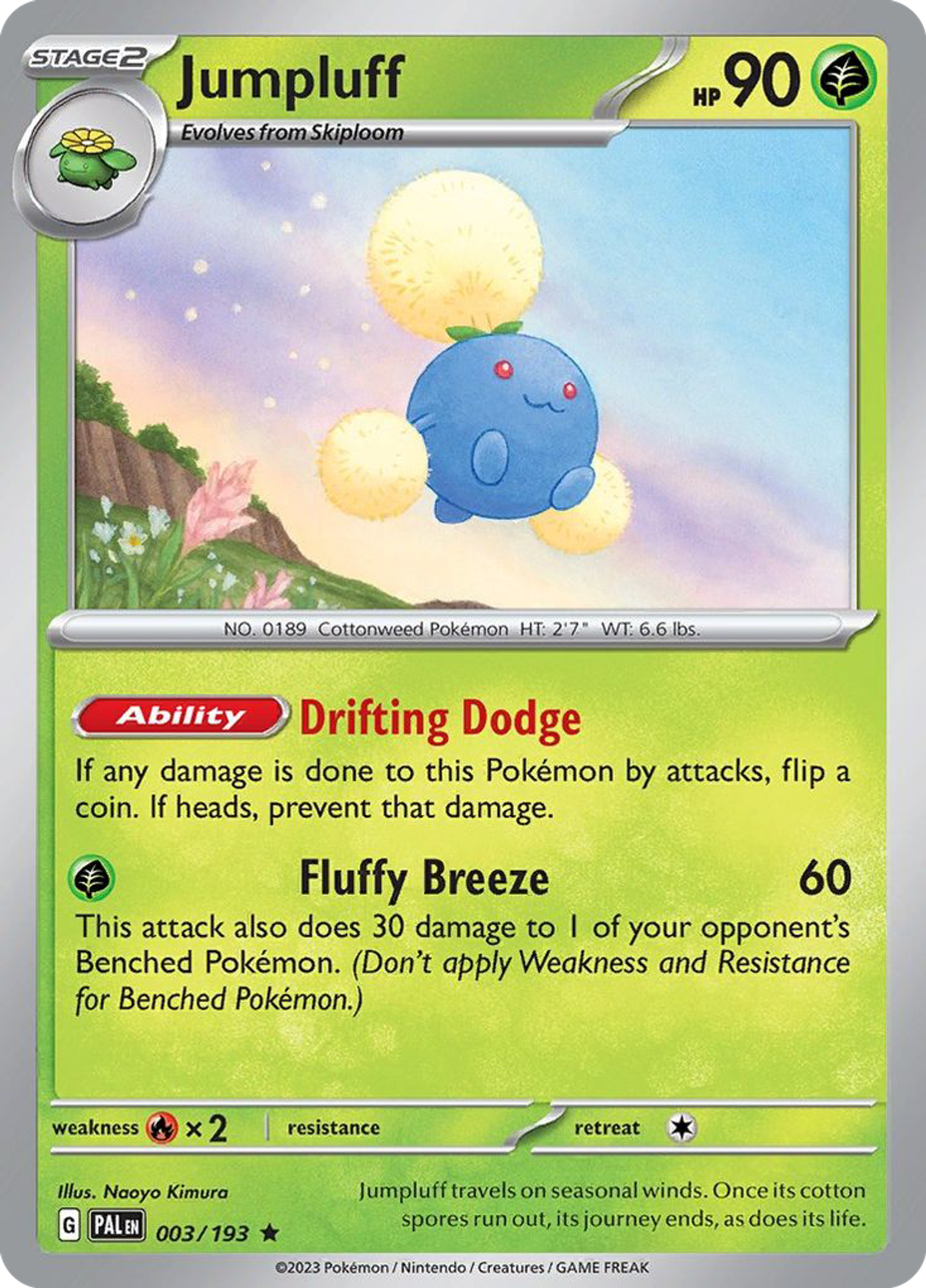 Jumpluff — SV02: Paldea Evolved — Pokemon