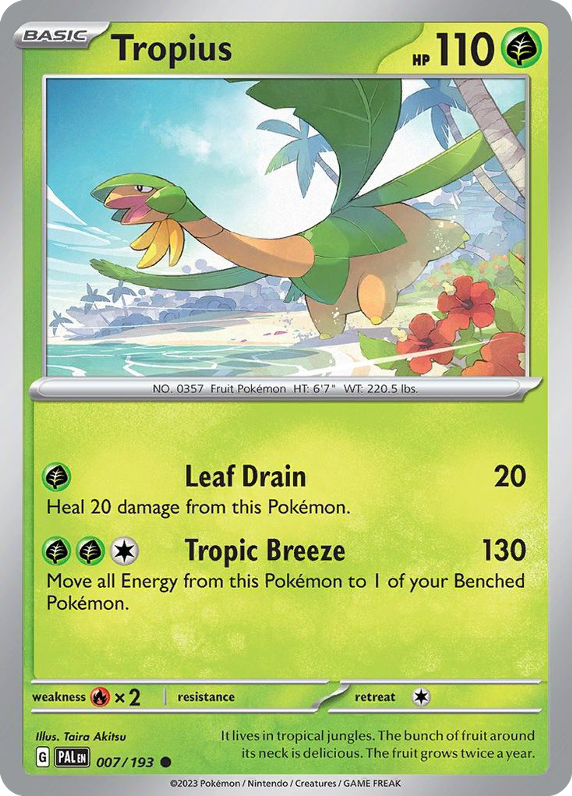Tropius — SV02: Paldea Evolved — Pokemon