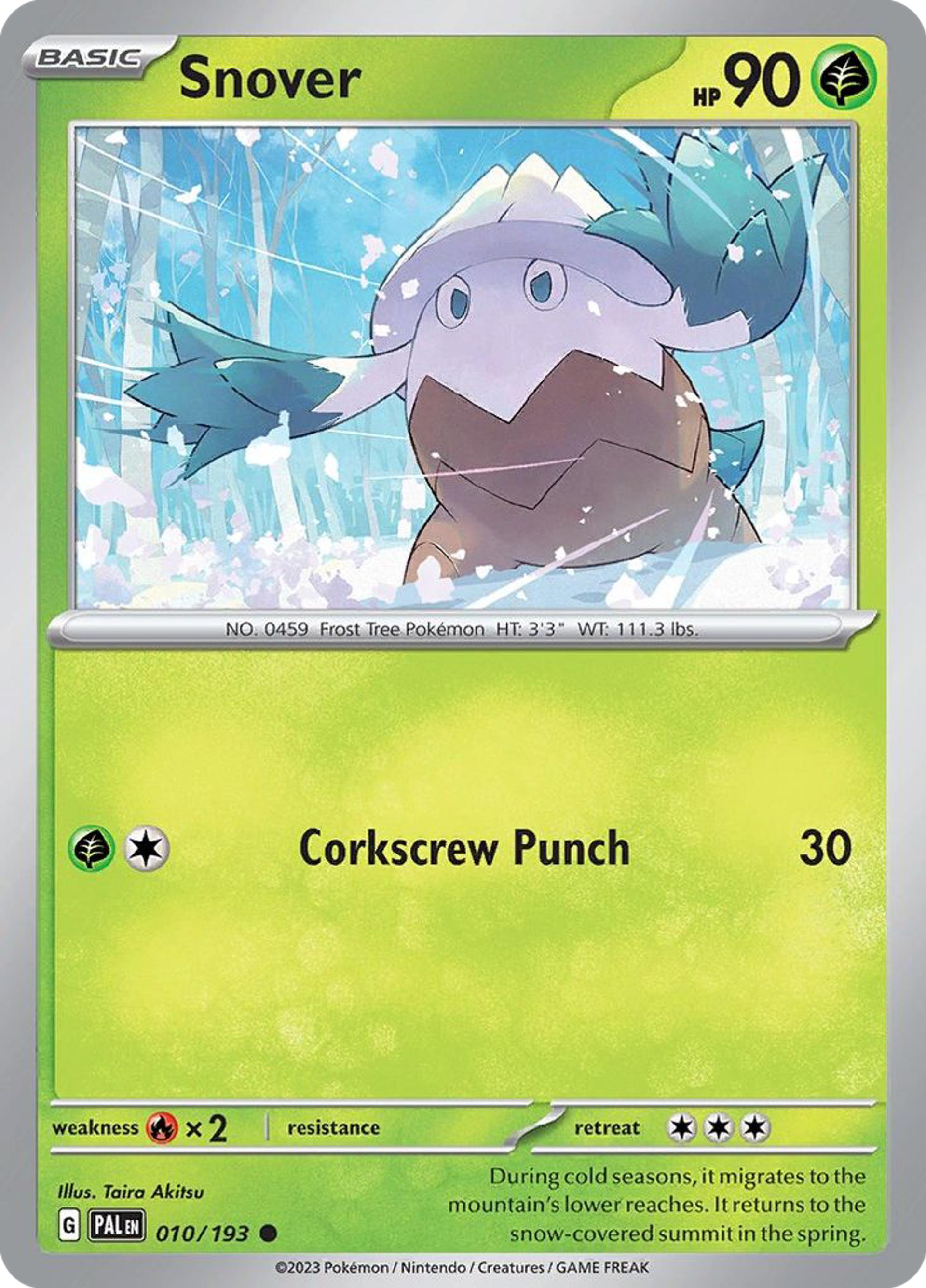 Snover — SV02: Paldea Evolved — Pokemon
