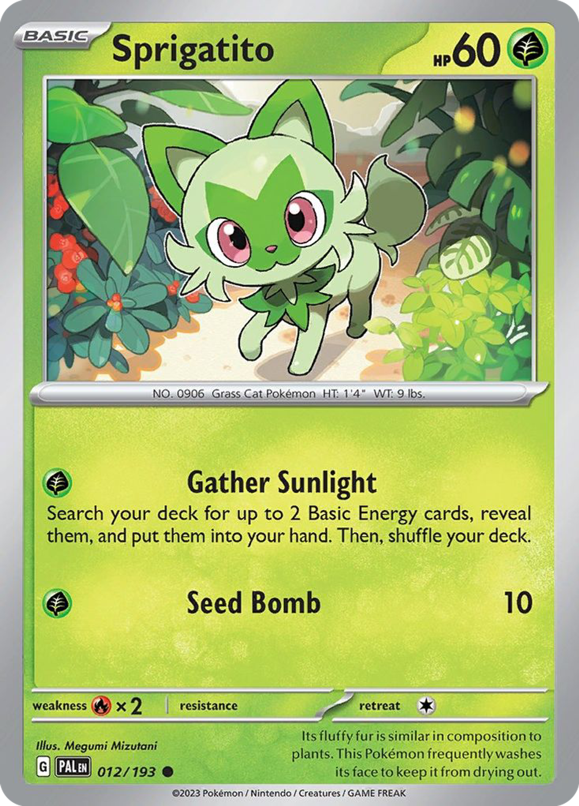 Sprigatito — SV02: Paldea Evolved — Pokemon