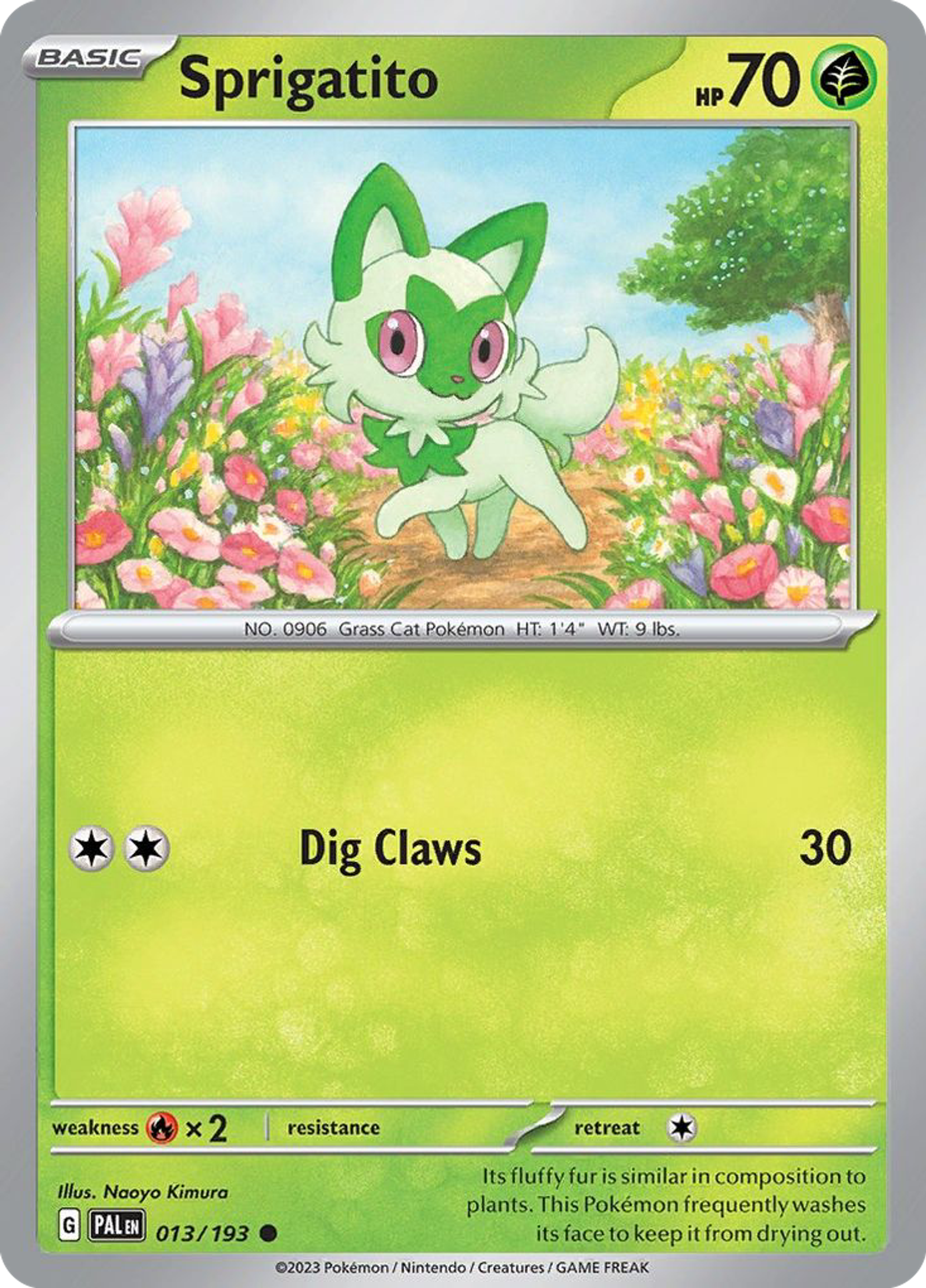 Sprigatito — SV02: Paldea Evolved — Pokemon