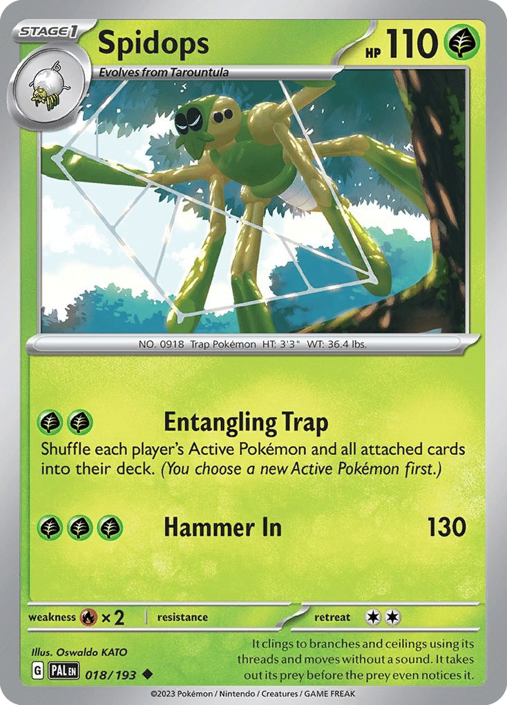 Spidops — SV02: Paldea Evolved — Pokemon