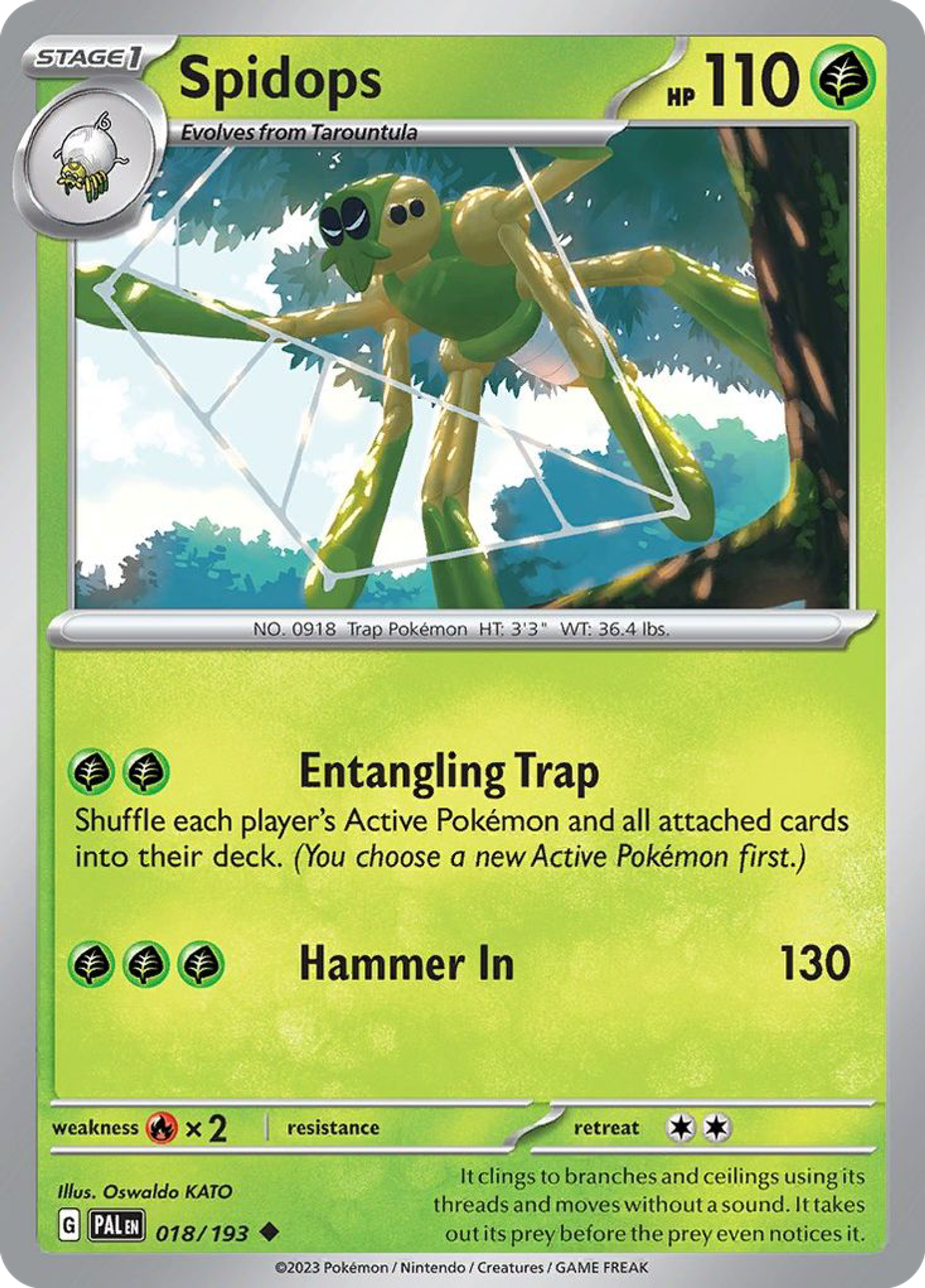 Spidops — SV02: Paldea Evolved — Pokemon