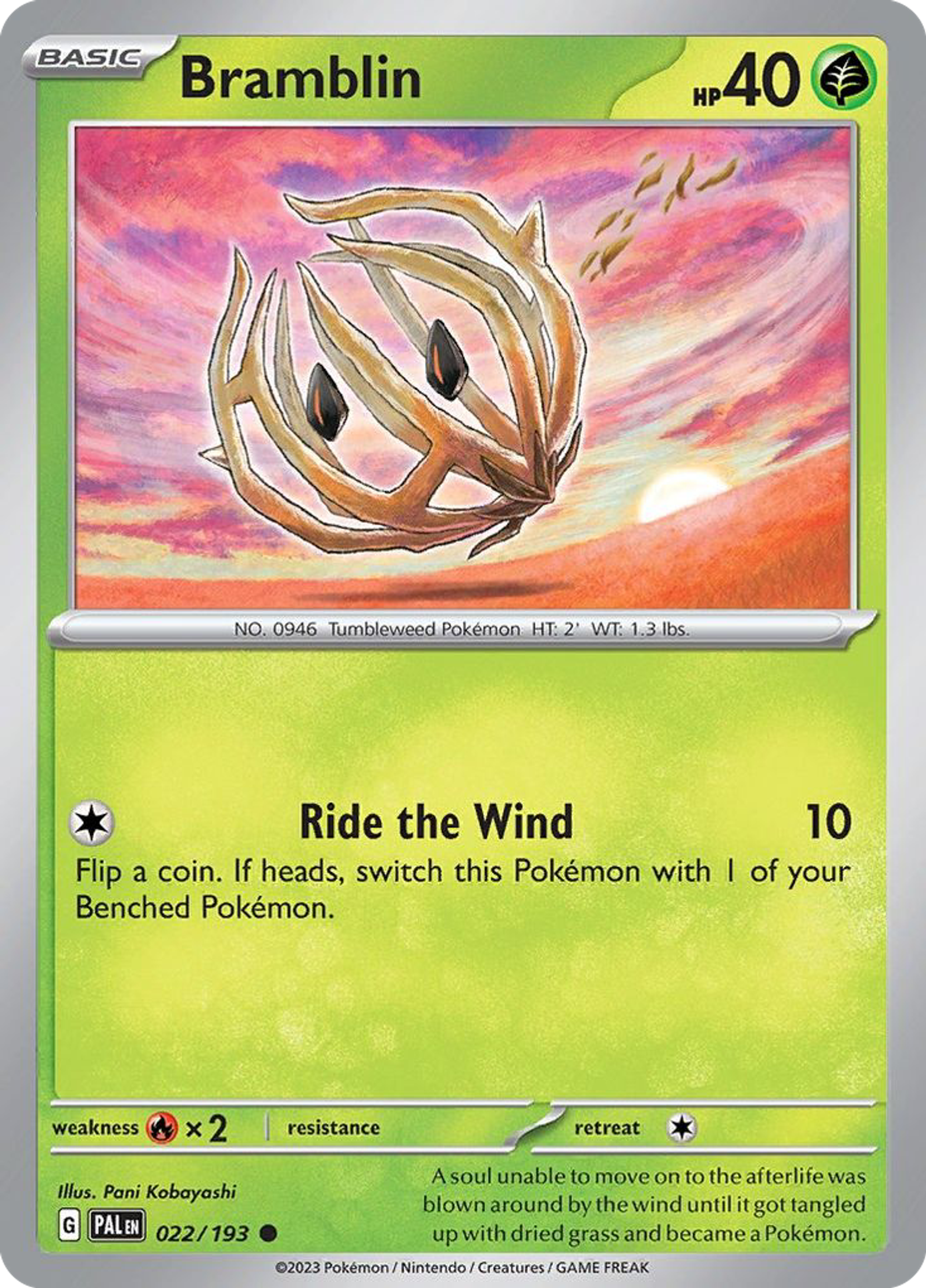 Bramblin — SV02: Paldea Evolved — Pokemon