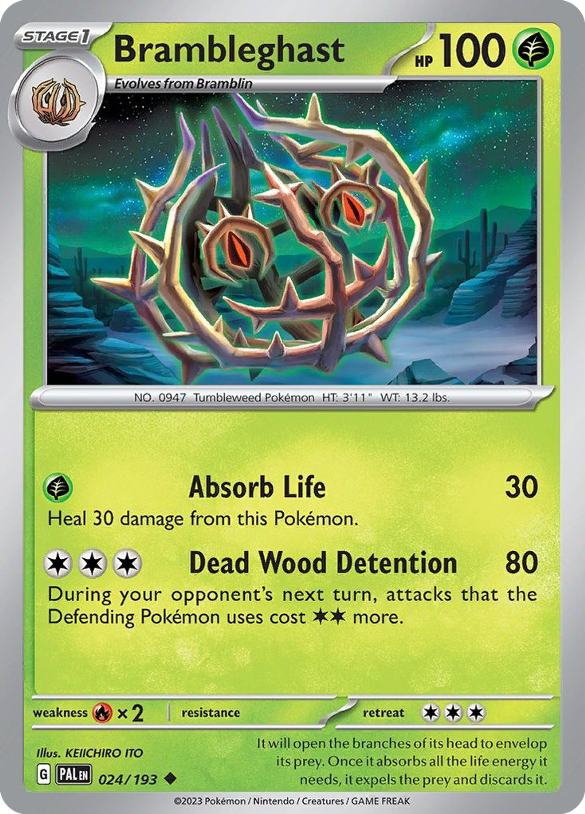 Brambleghast — SV02: Paldea Evolved — Pokemon