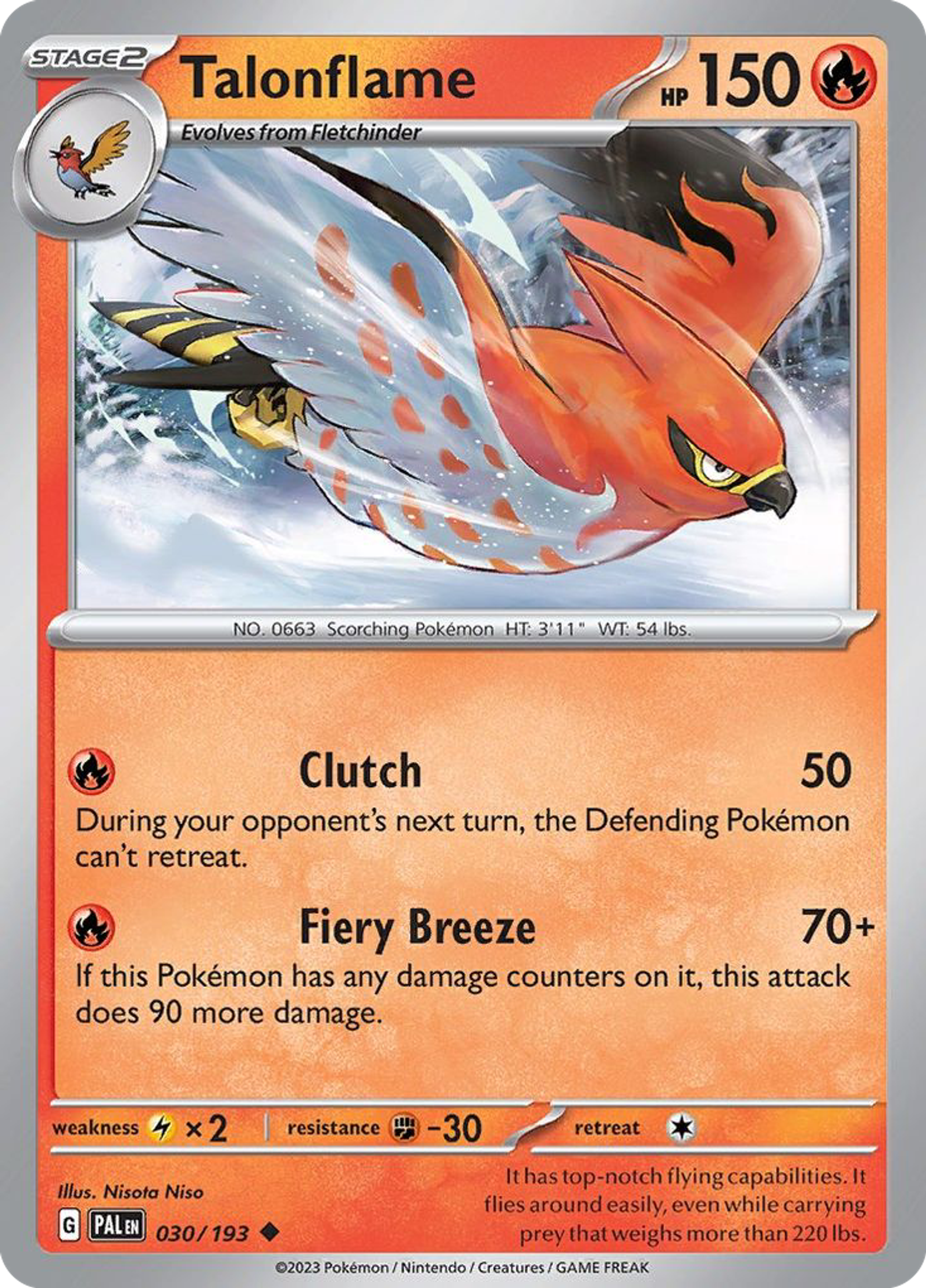 Flambusard — SV02: Paldea Evolved — Pokemon