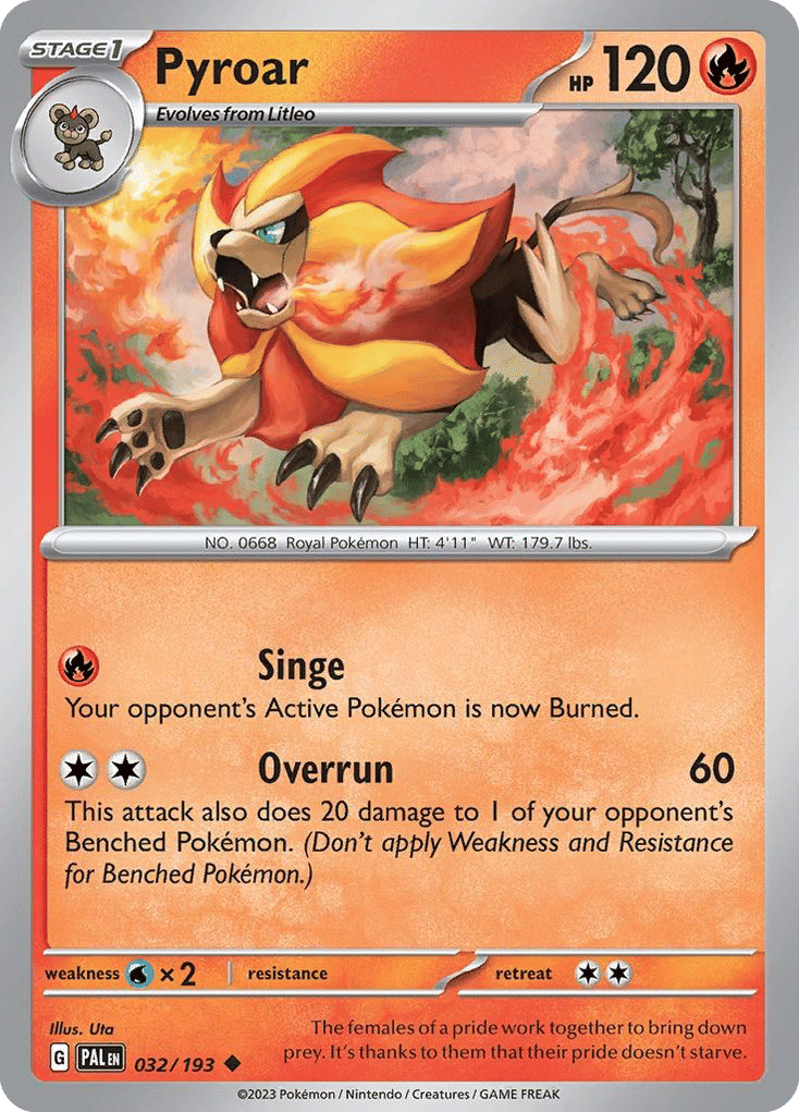 Pyroar — SV02: Paldea Evolved — Pokemon