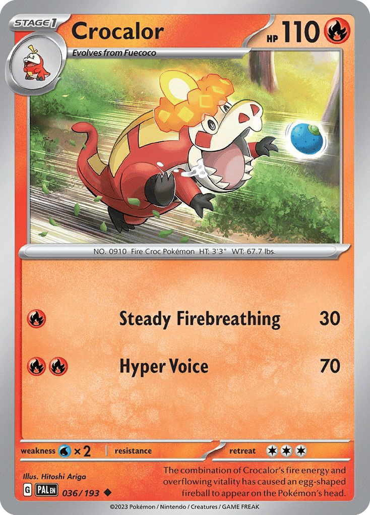 Crocalor — SV02: Paldea Evolved — Pokemon
