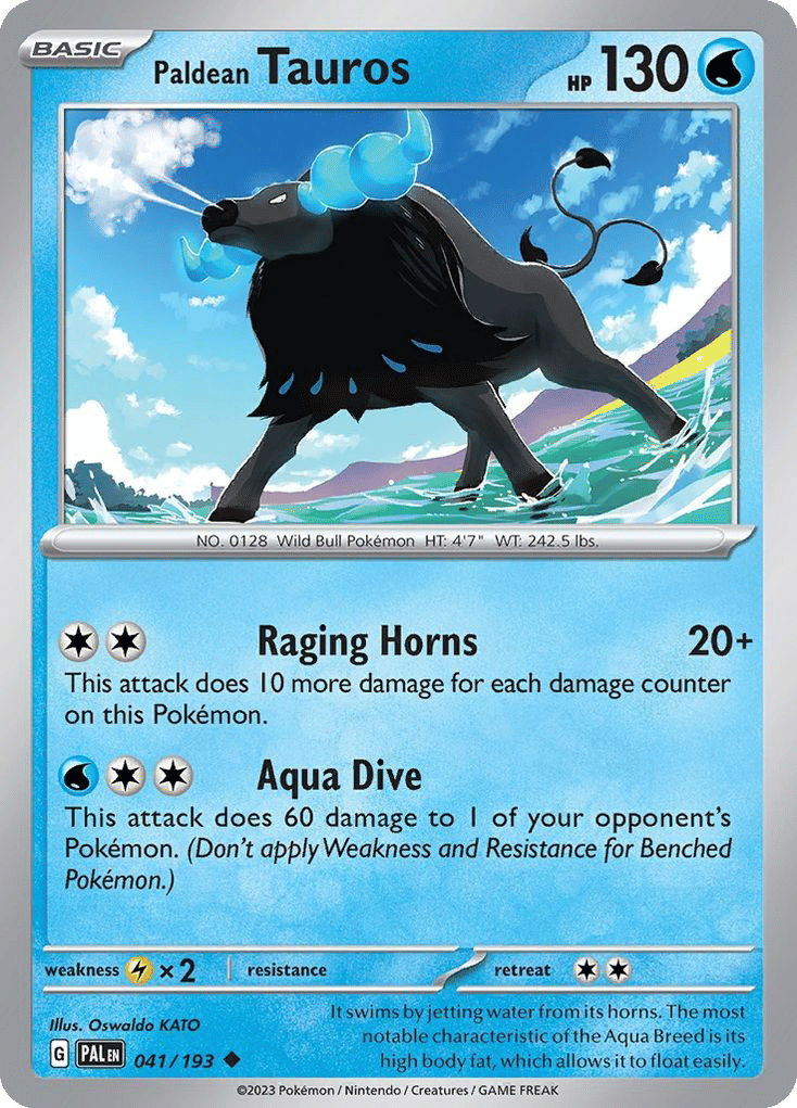 Tauros de Paldea — SV02: Paldea Evolved — Pokemon