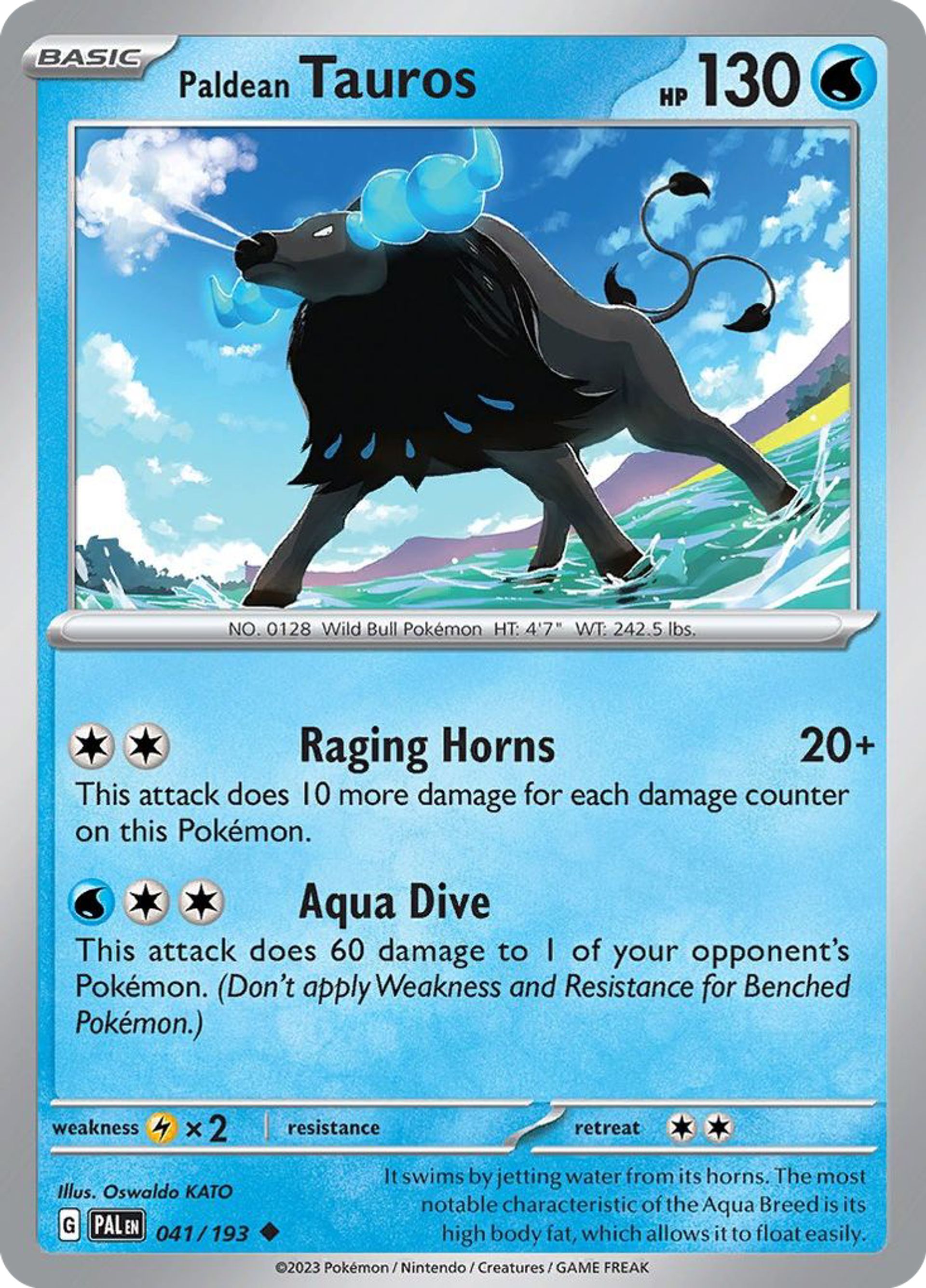 Tauros de Paldea — SV02: Paldea Evolved — Pokemon