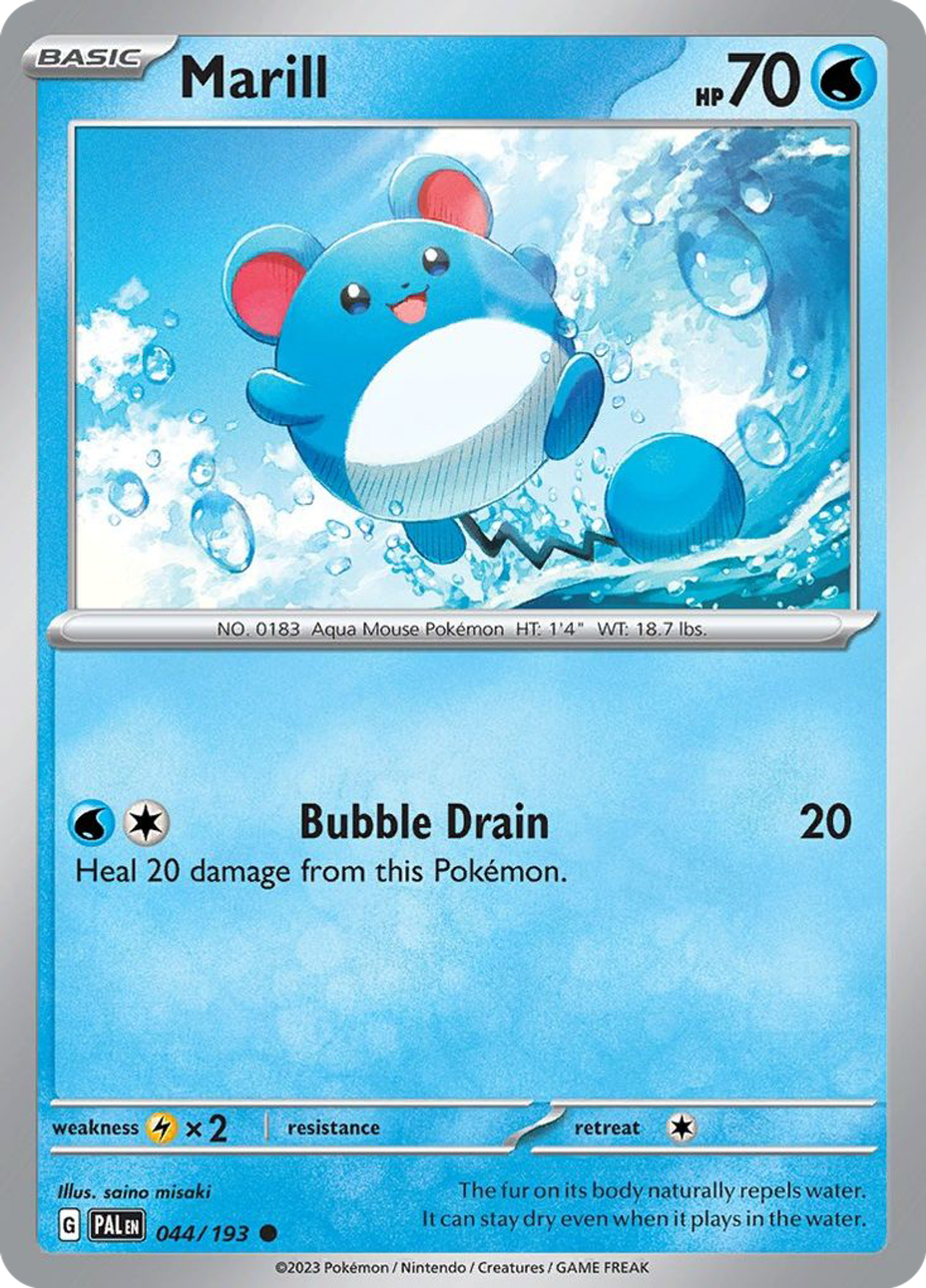Marill — SV02: Paldea Evolved — Pokemon
