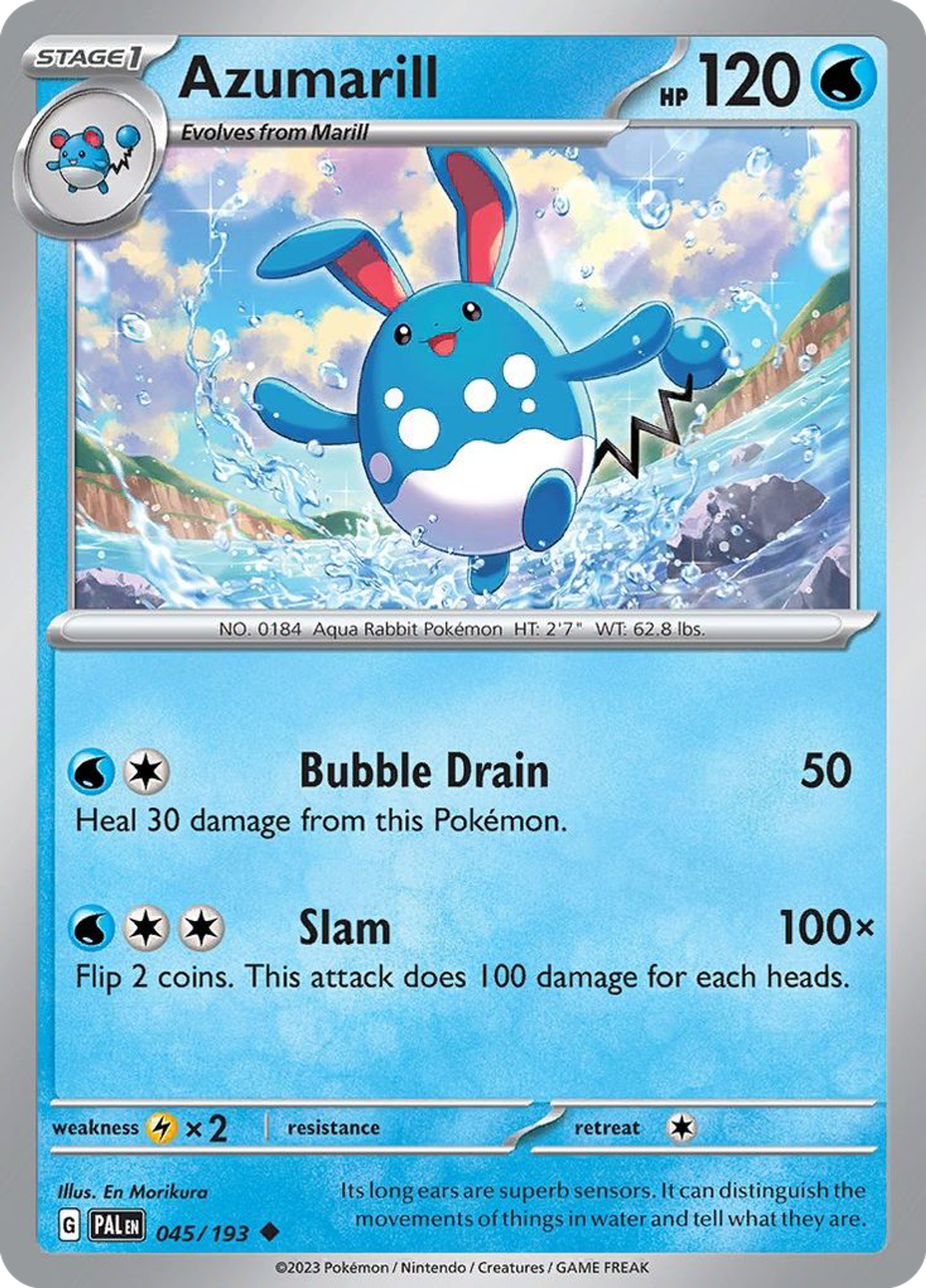 Azumarill — SV02: Paldea Evolved — Pokemon