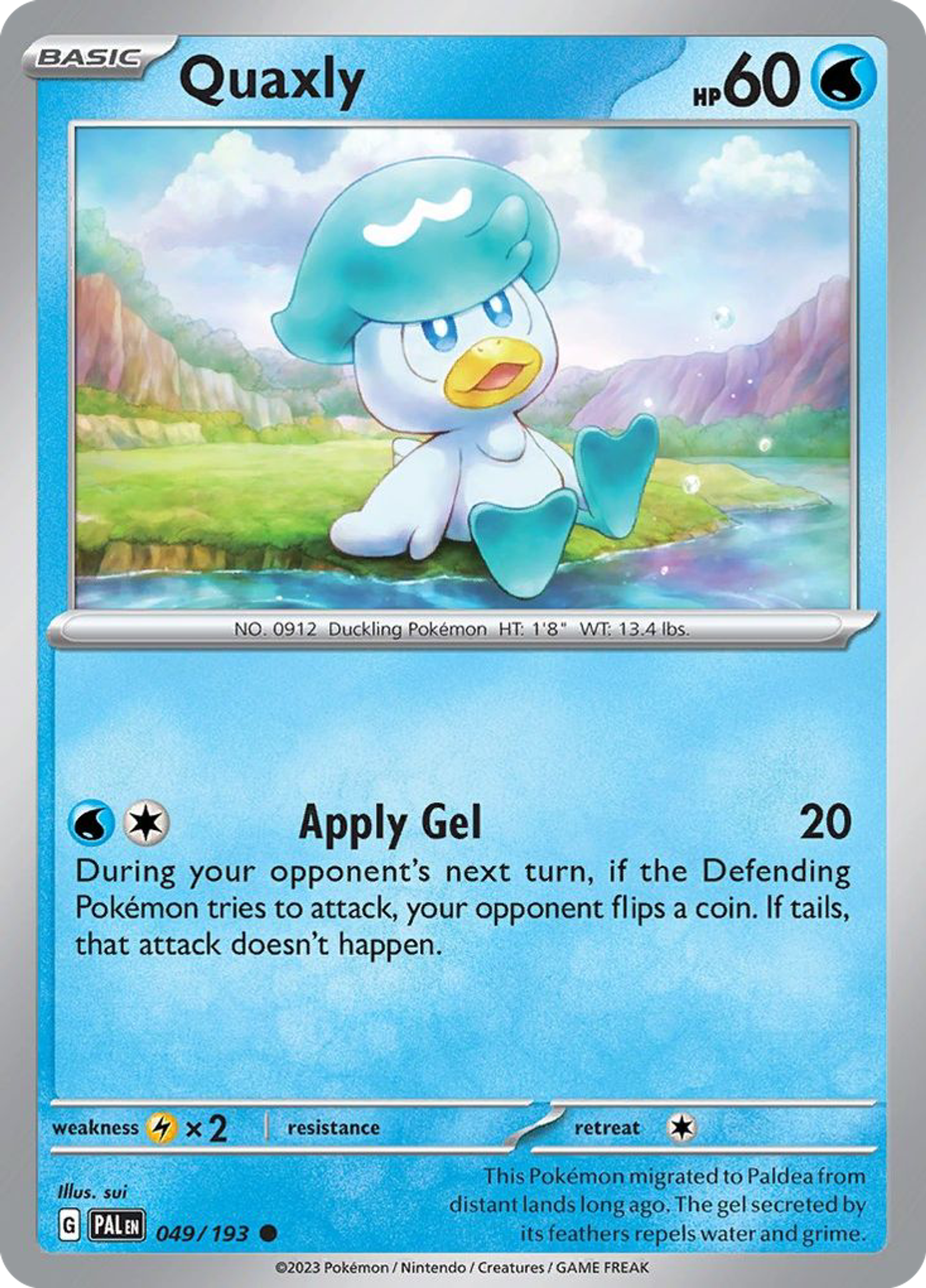 Quaxly — SV02: Paldea Evolved — Pokémon