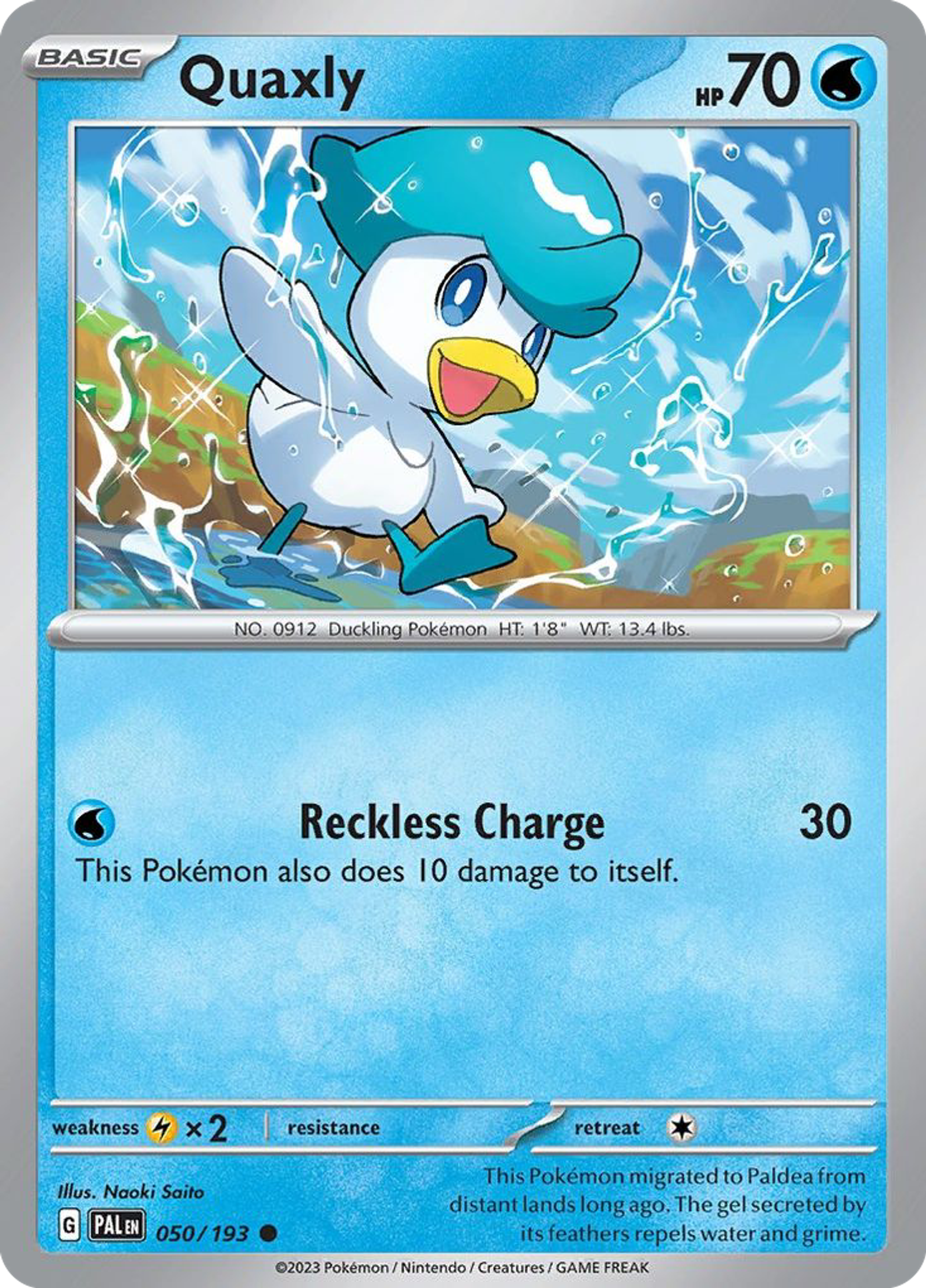 Quaxly — SV02: Paldea Evolved — Pokémon