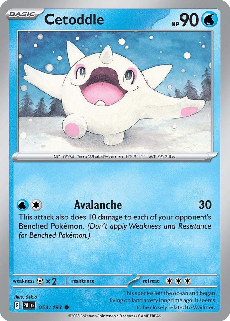 Cetoddle — SV02: Paldea Evolved — Pokemon