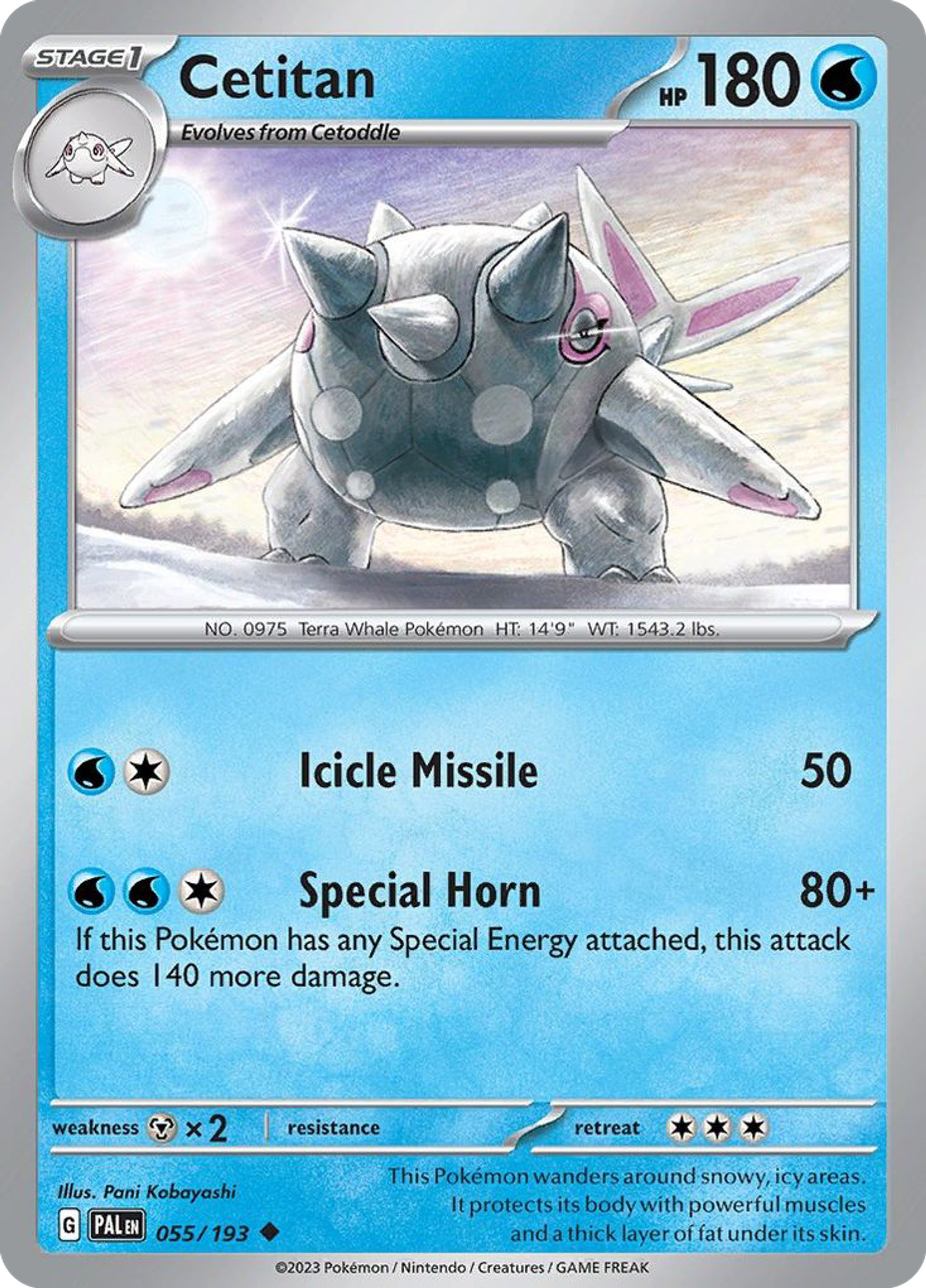 Cetitan — SV02: Paldea Evolved — Pokémon