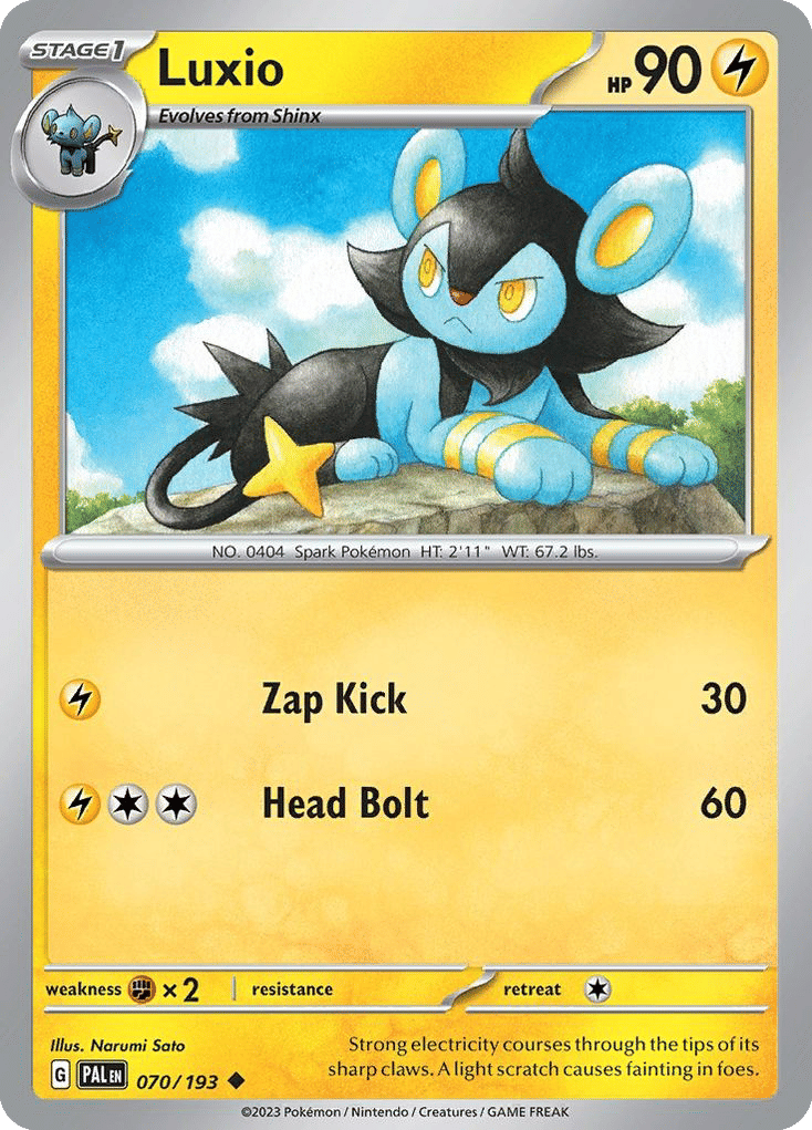 Luxio — SV02: Paldea Evolved — Pokemon