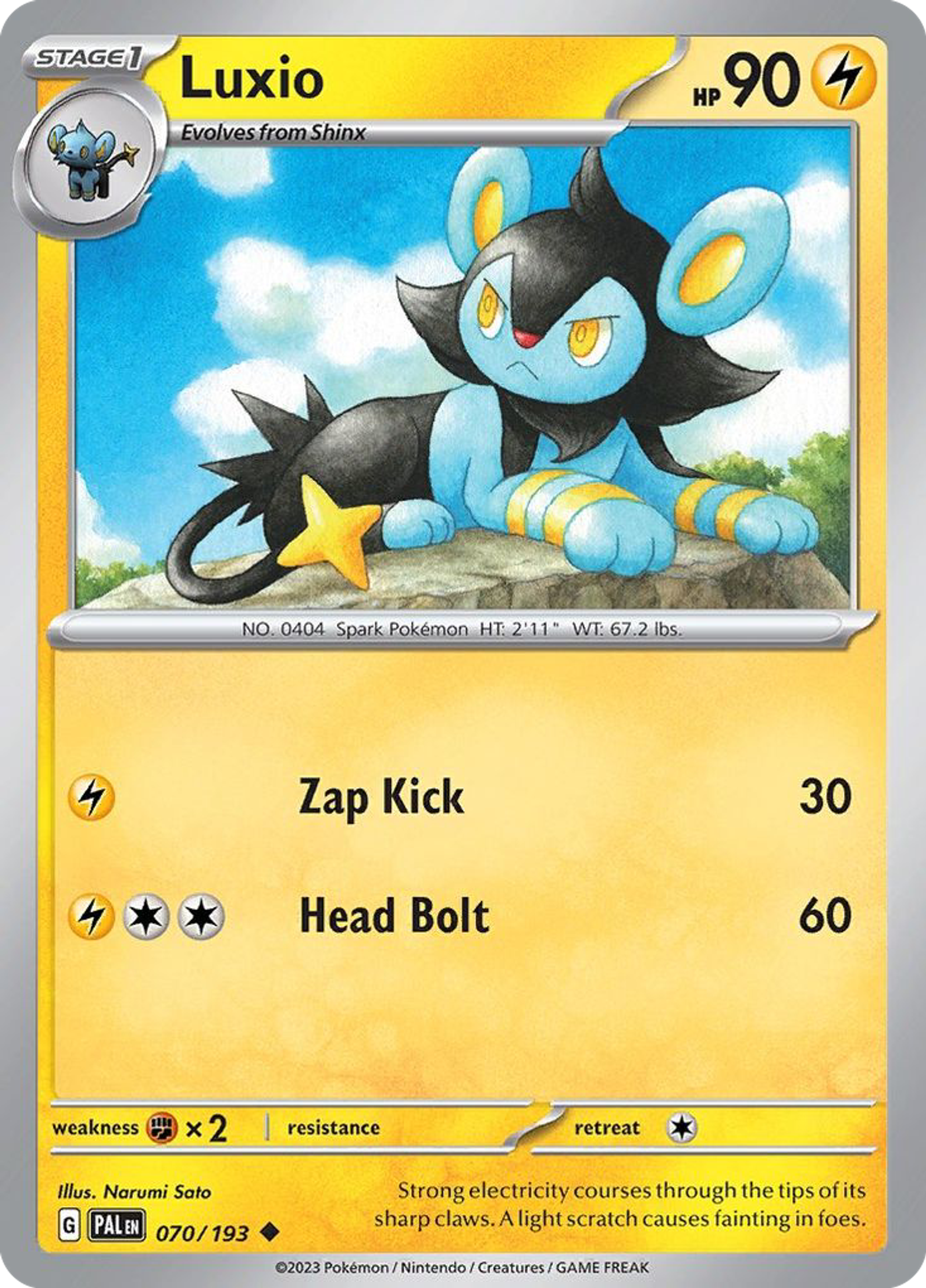 Luxio — SV02: Paldea Evolved — Pokémon