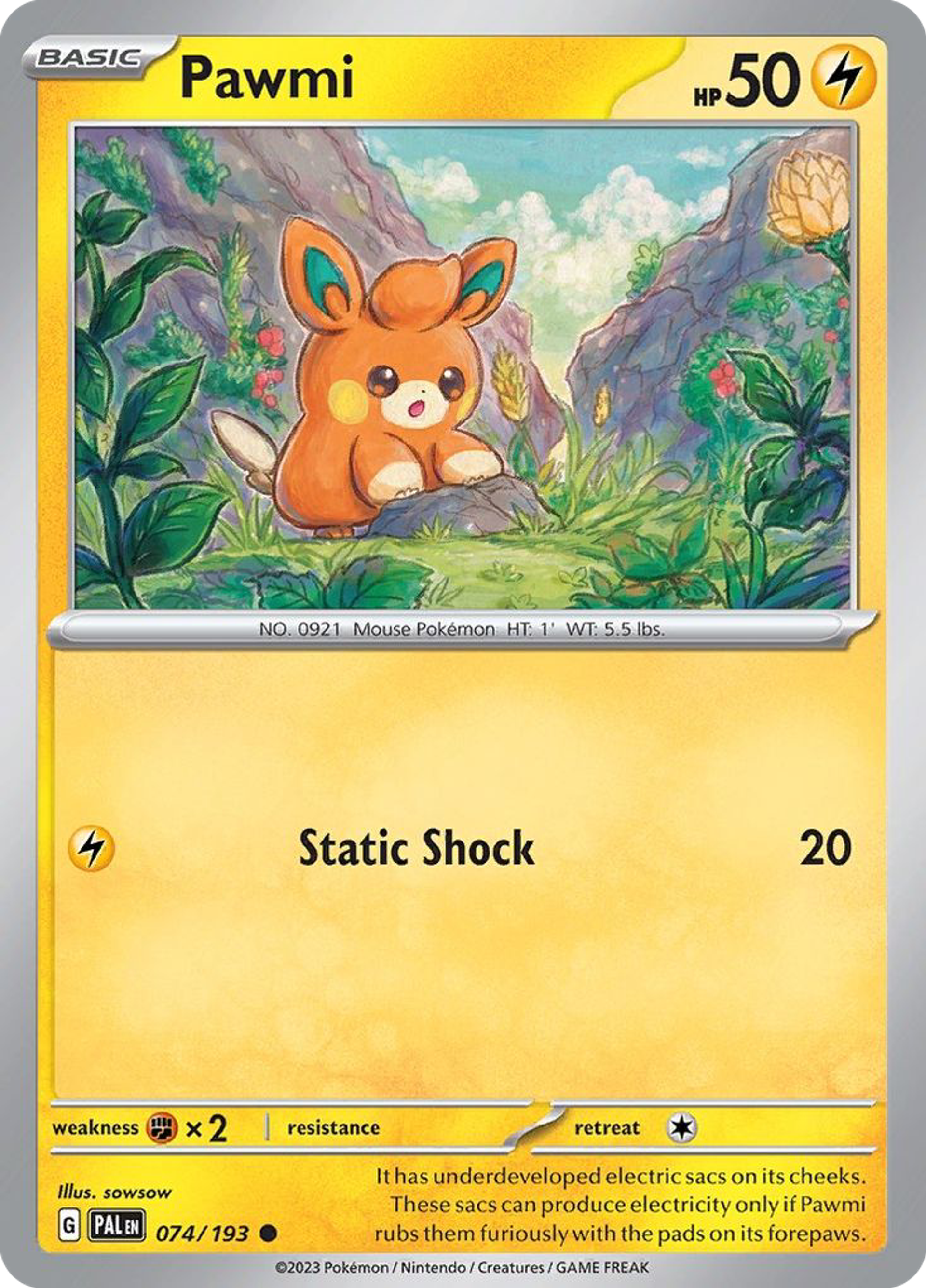 Pawmi — SV02: Paldea Evolved — Pokémon