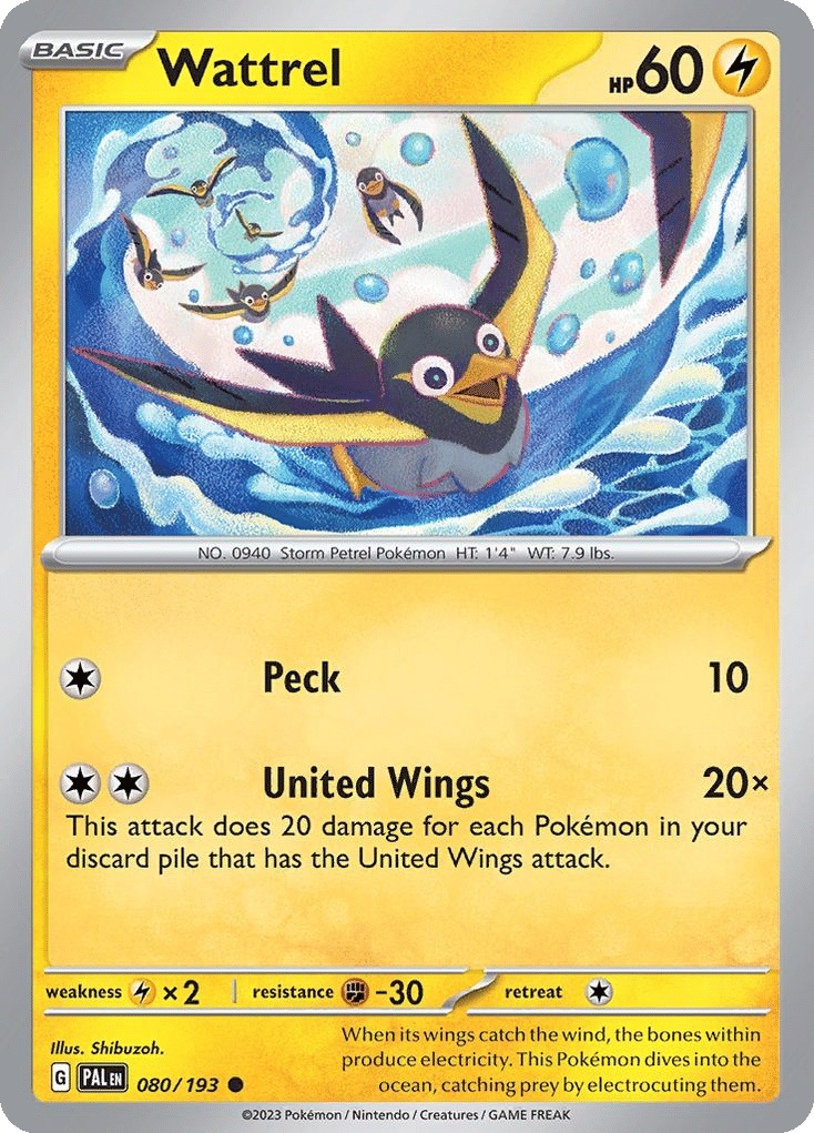 Wattrel — SV02: Paldea Evolved — Pokemon