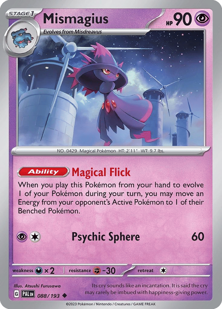 Mismagius — SV02: Paldea Evolved — Pokemon