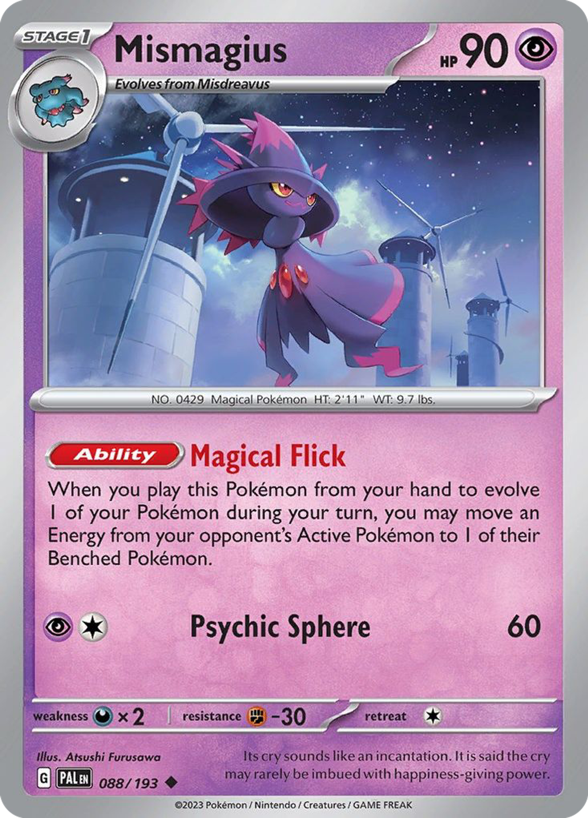 Mismagius — SV02: Paldea Evolved — Pokémon