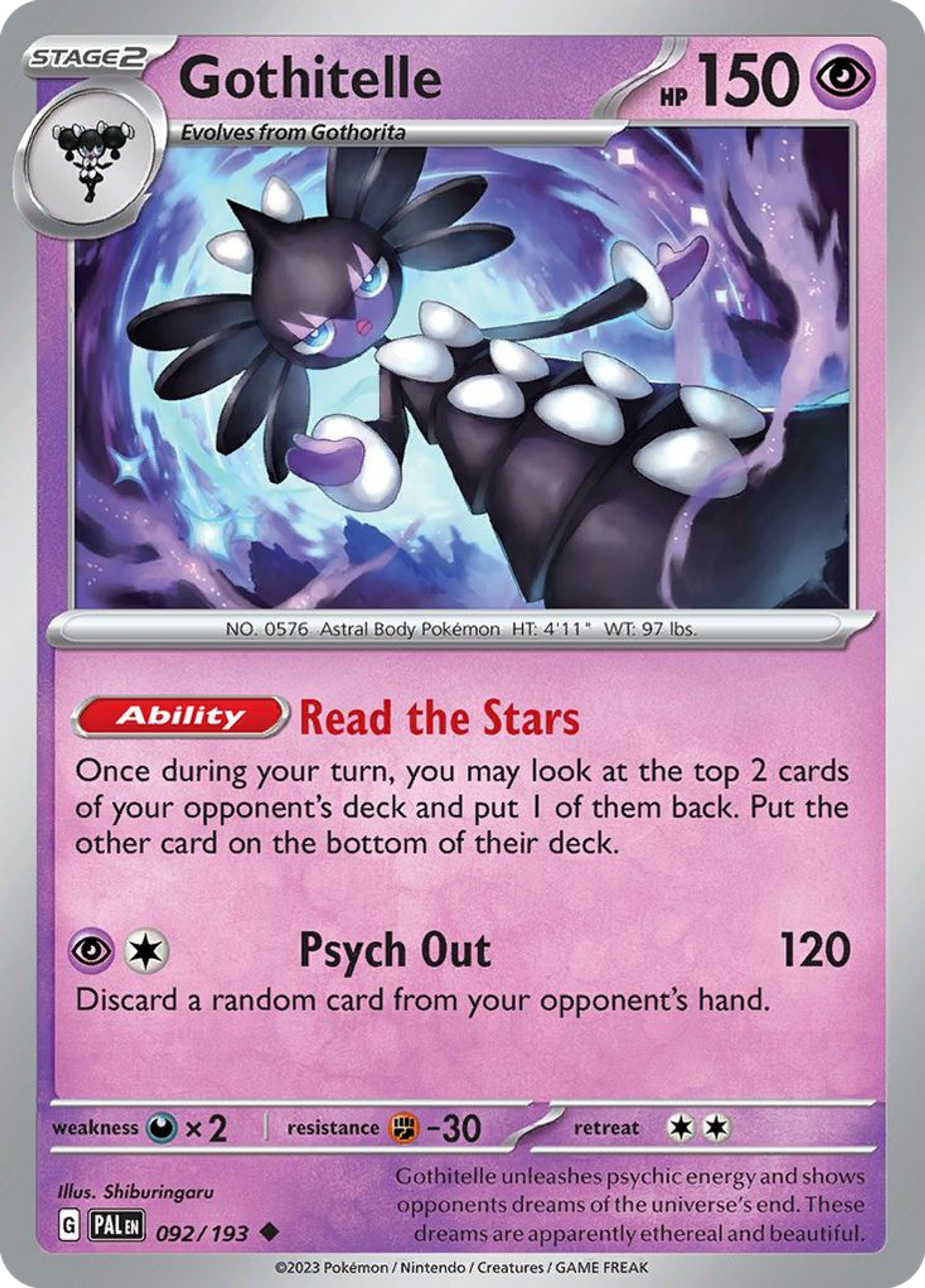 Gothitelle — SV02: Paldea Evolved — Pokémon