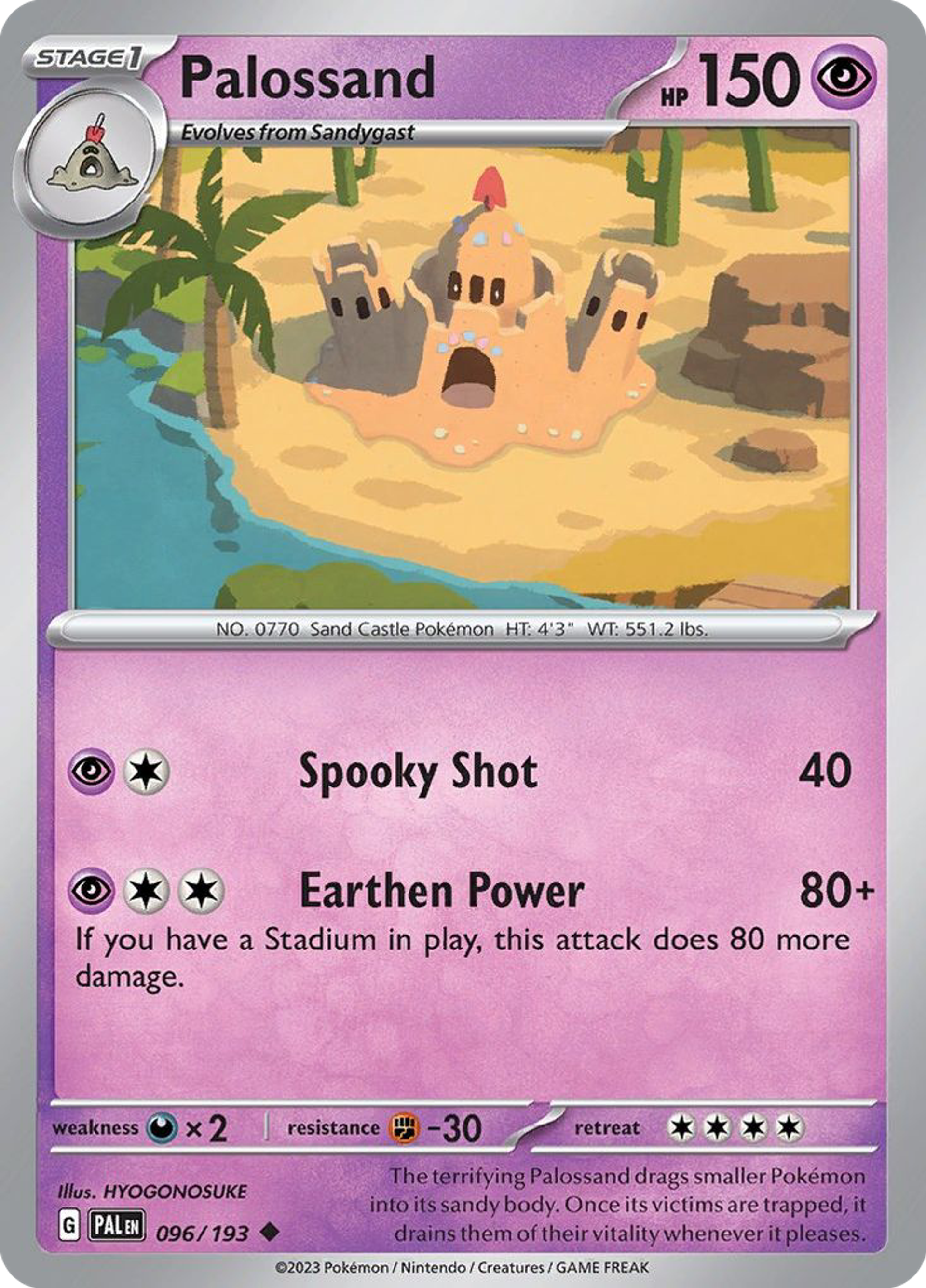 Palossand — SV02: Paldea Evolved — Pokémon