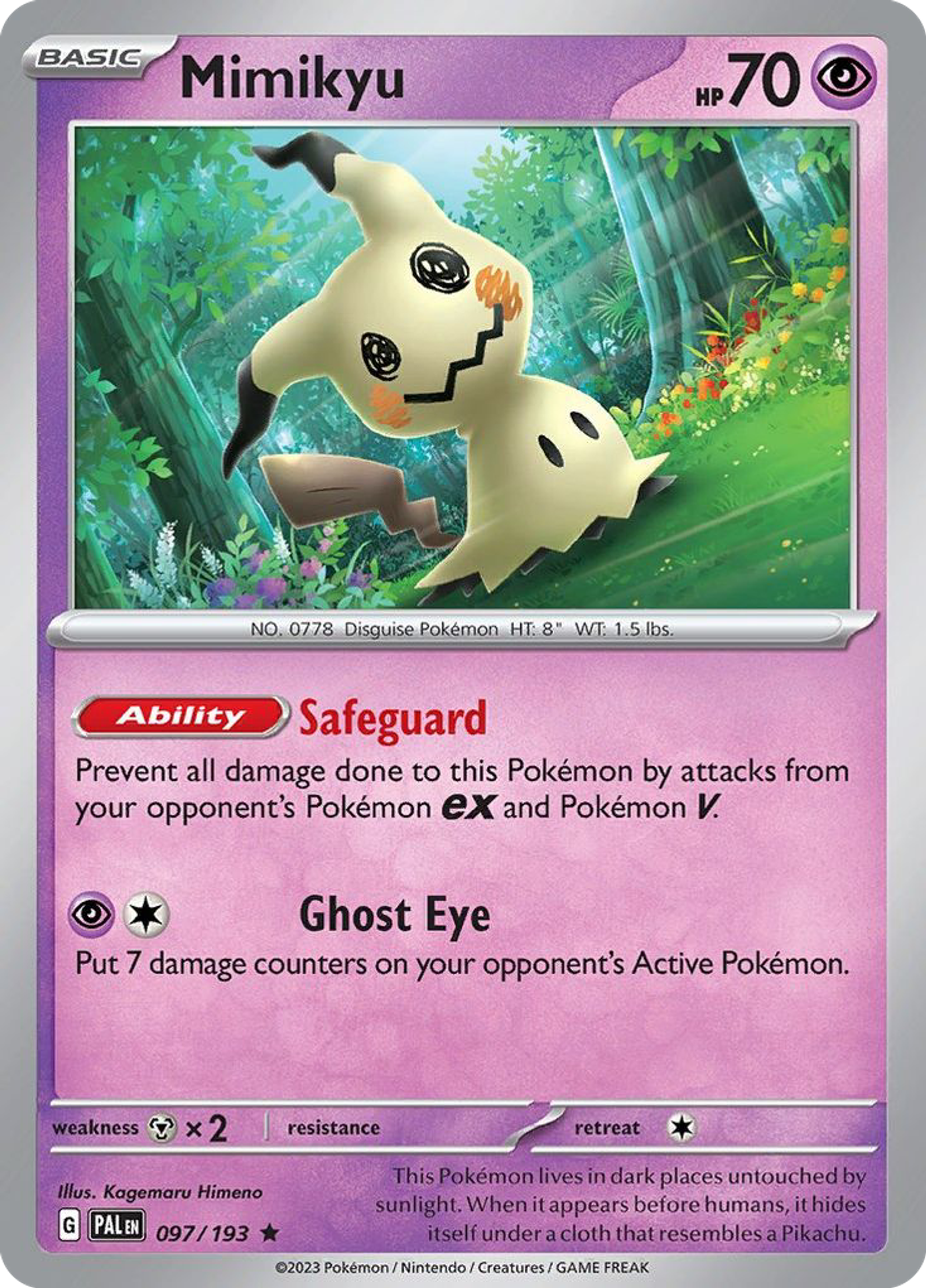 Mimiqui — SV02: Paldea Evolved — Pokemon