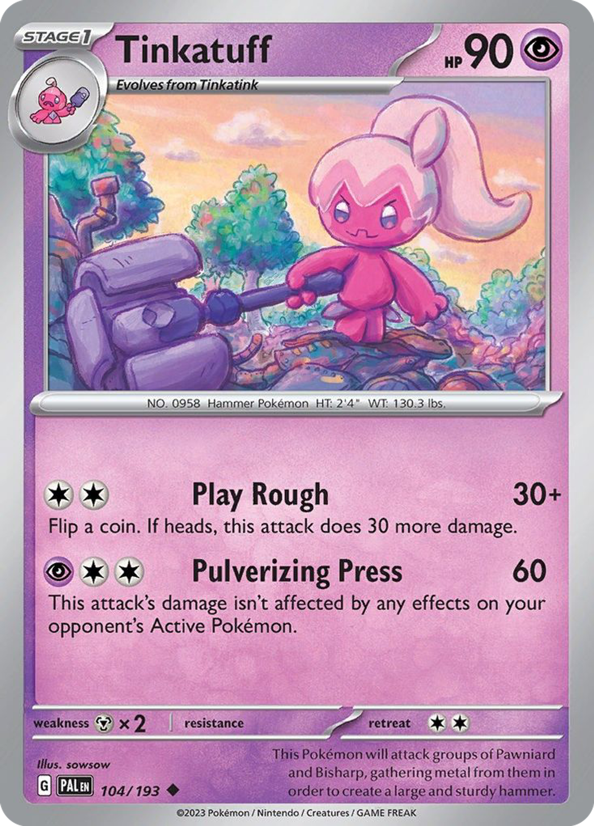 Tinkatuff — SV02: Paldea Evolved — Pokémon