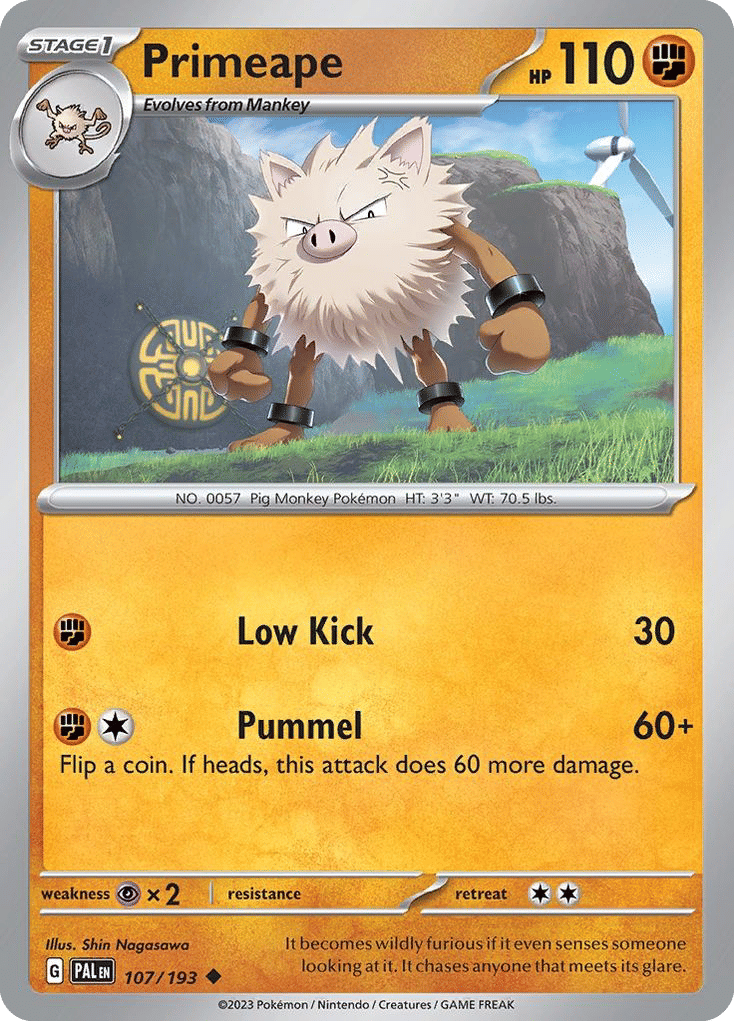 Primeape — SV02: Paldea Evolved — Pokemon