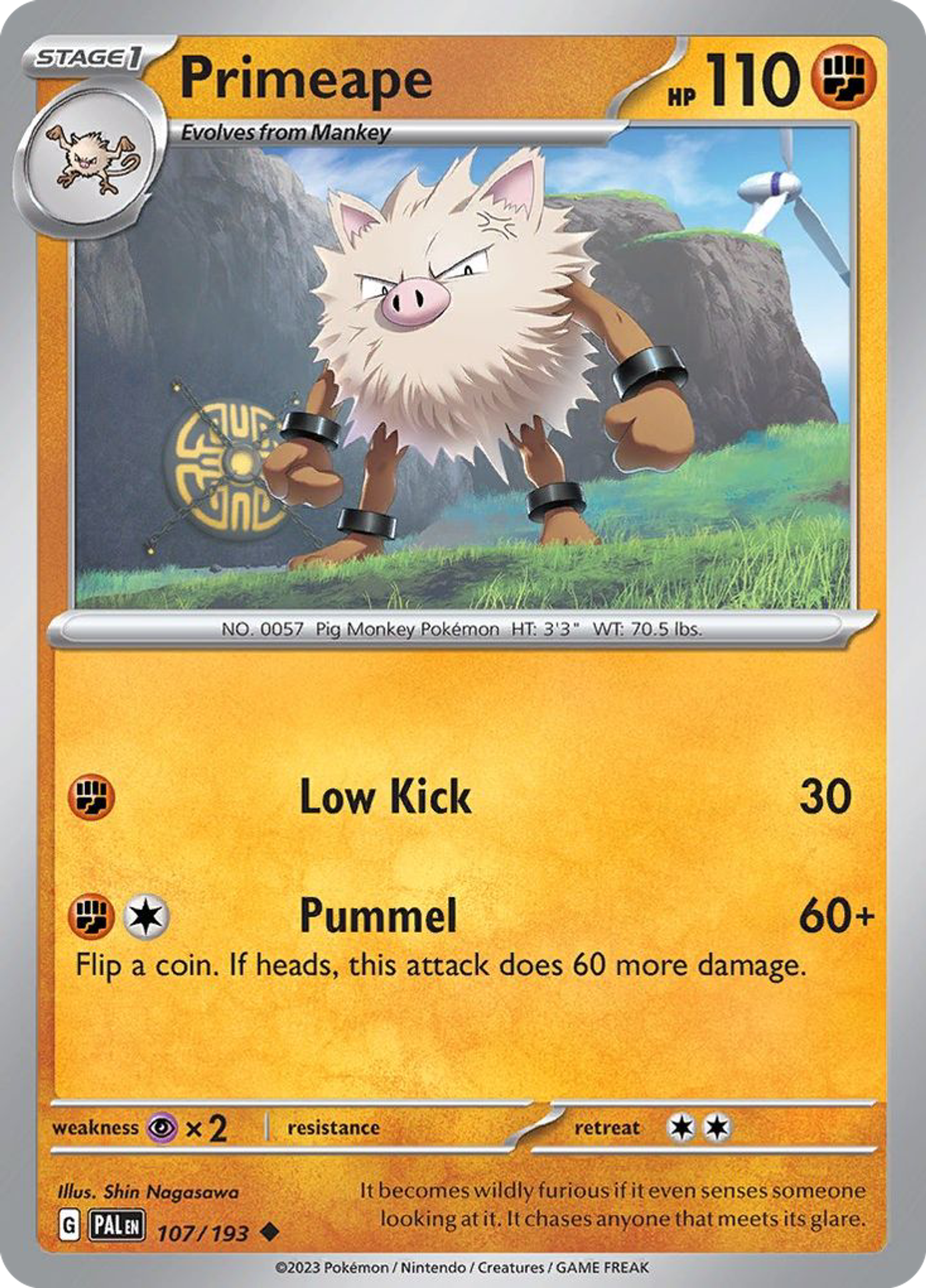 Primeape — SV02: Paldea Evolved — Pokémon