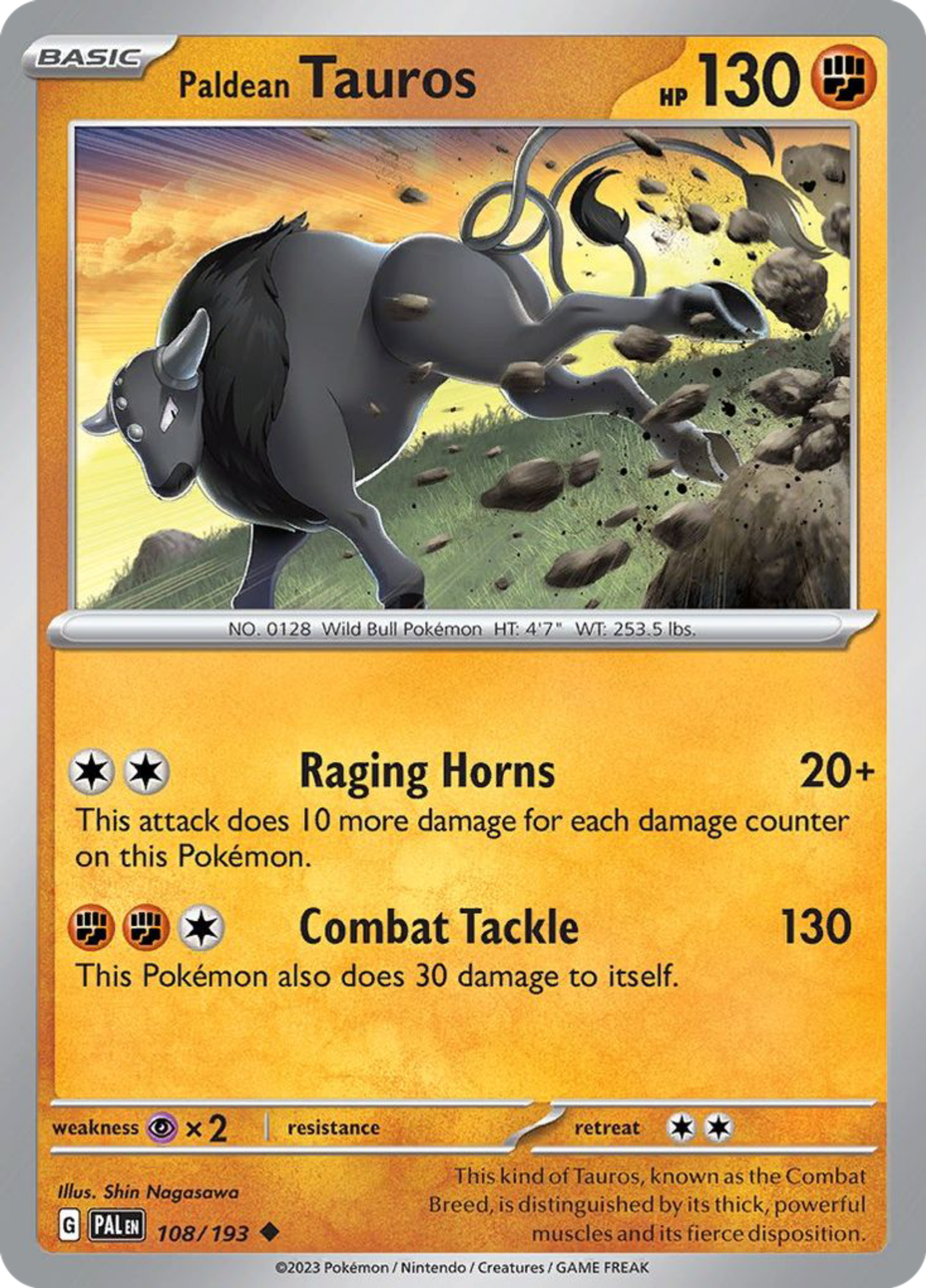 Paldean Tauros — SV02: Paldea Evolved — Pokémon