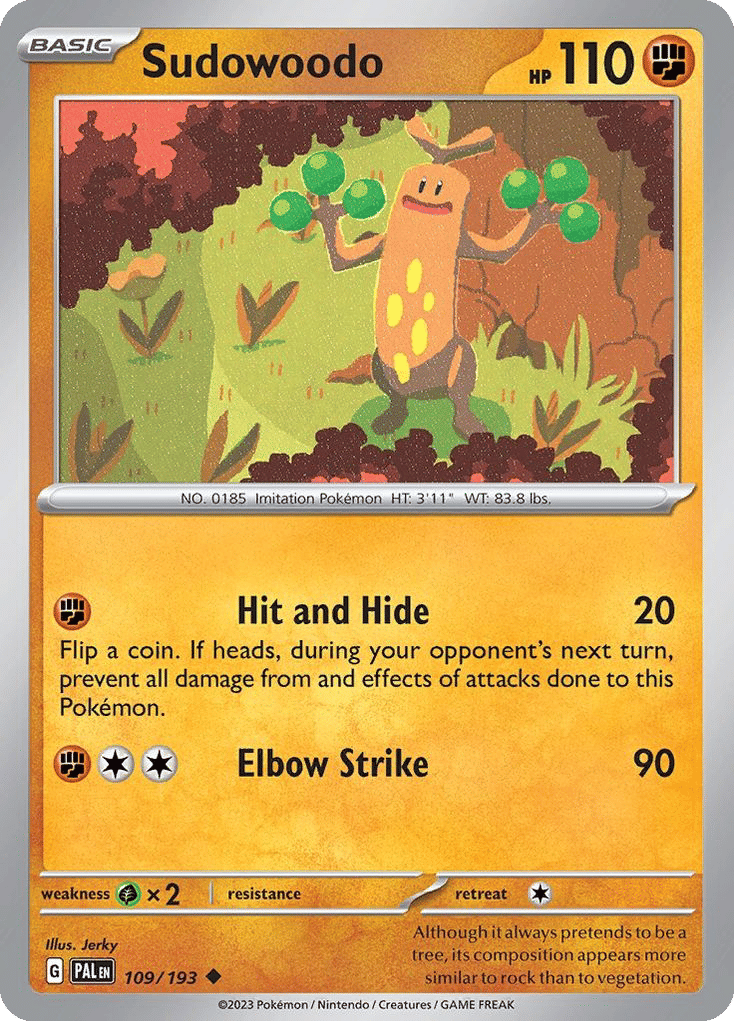 Sudowoodo — SV02: Paldea Evolved — Pokemon