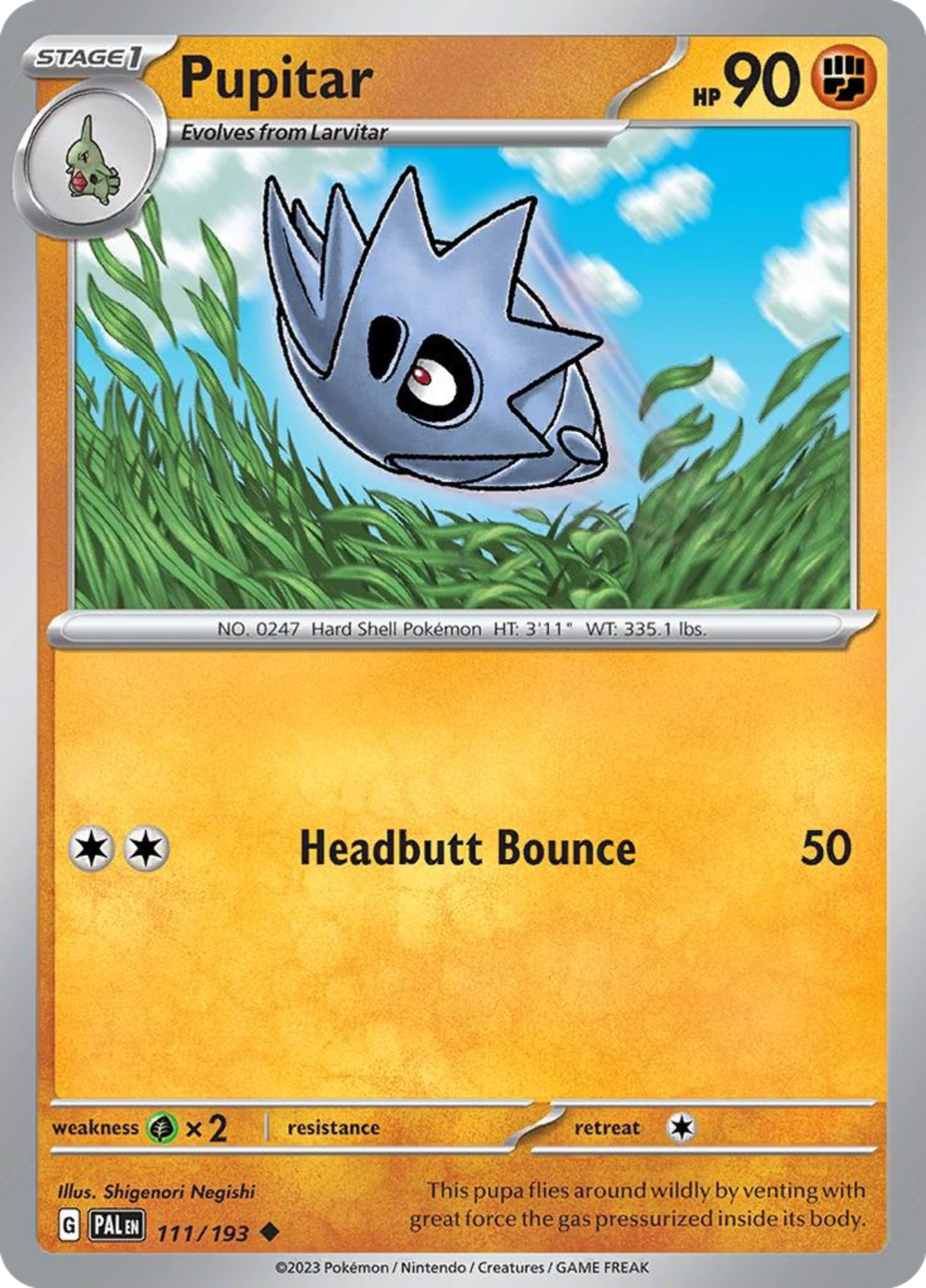 Pupitar — SV02: Paldea Evolved — Pokémon
