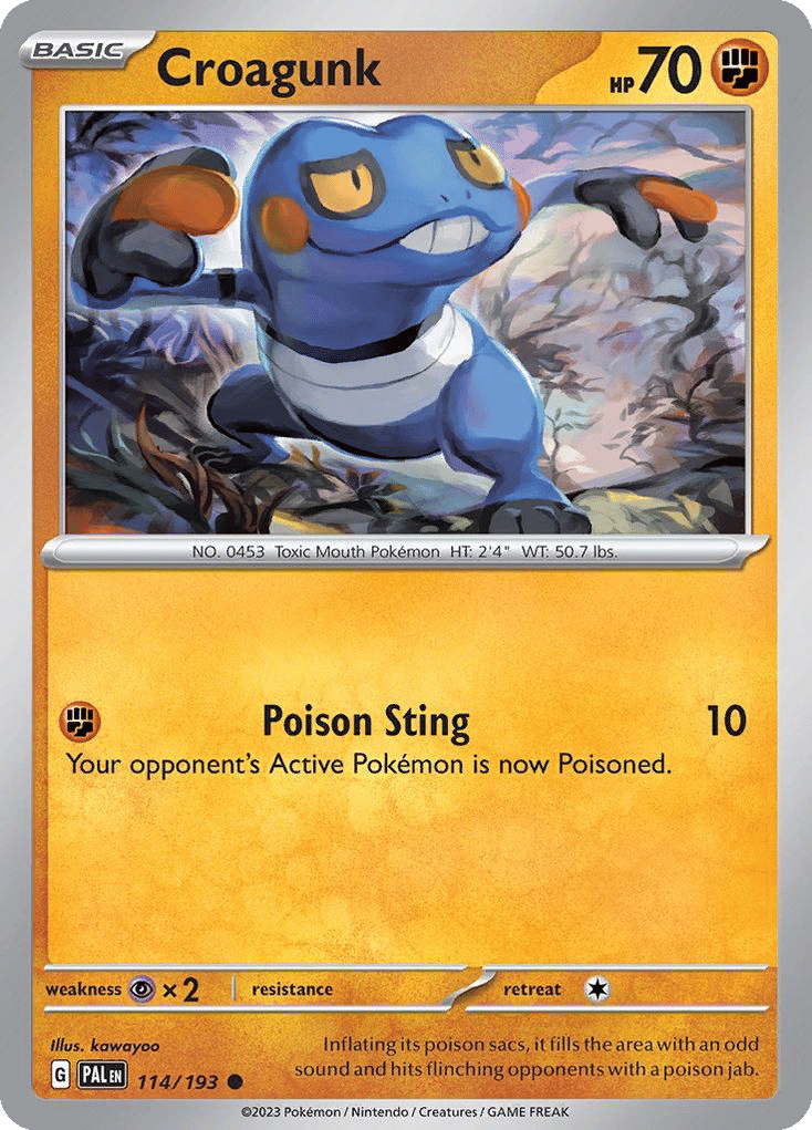 Croagunk — SV02: Paldea Evolved — Pokemon