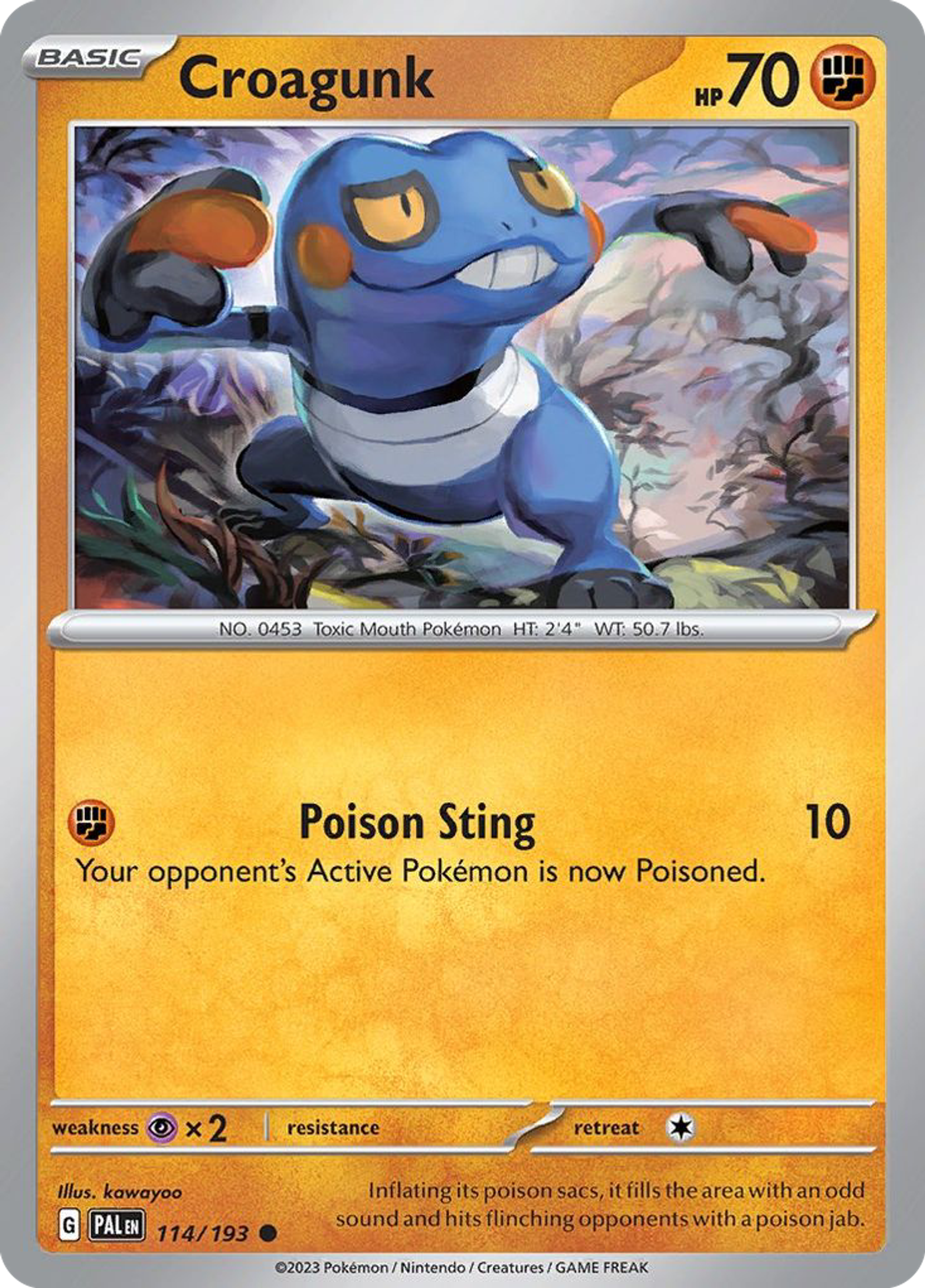 Croagunk — SV02: Paldea Evolved — Pokémon