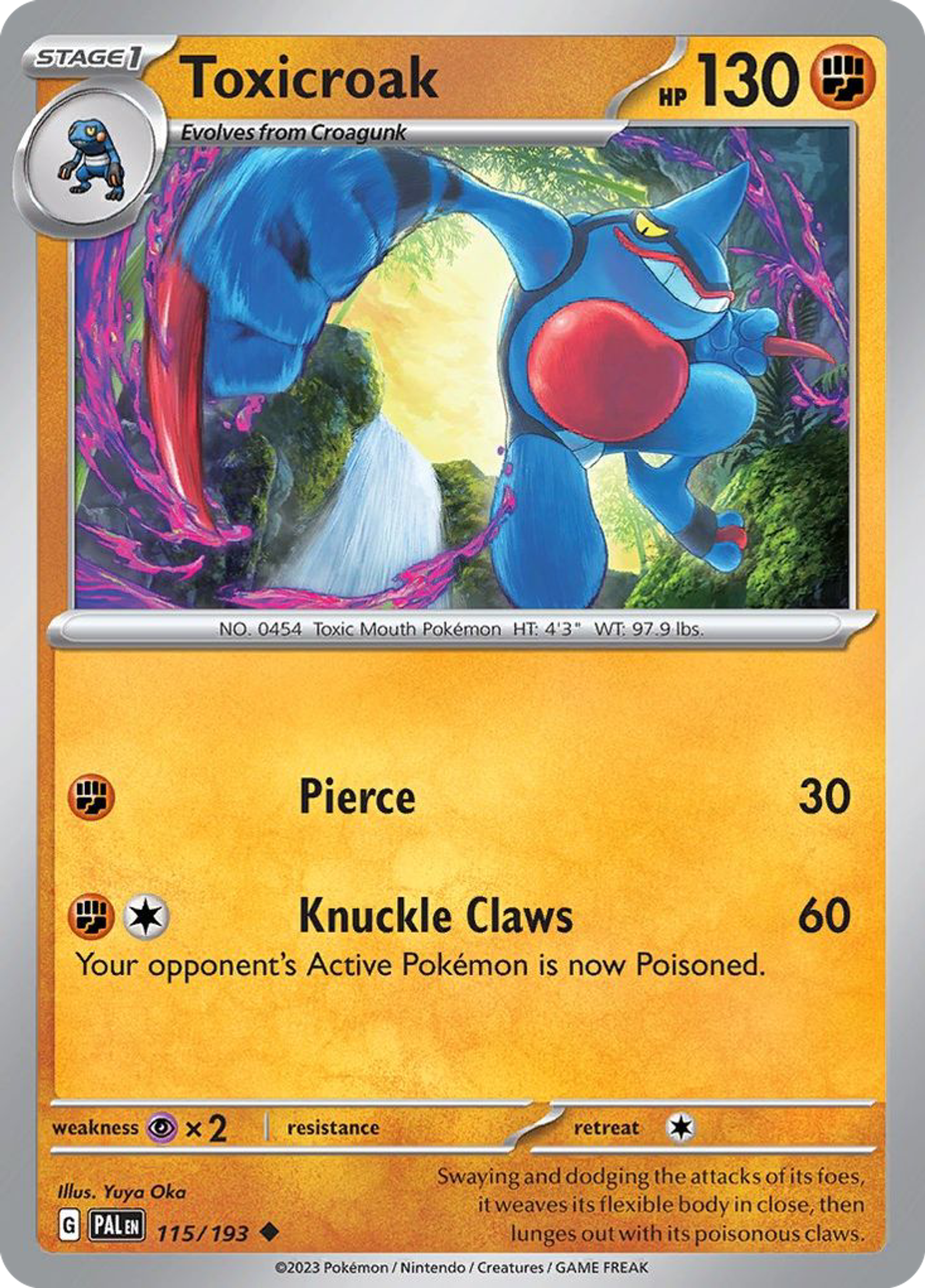 Coatox — SV02: Paldea Evolved — Pokemon