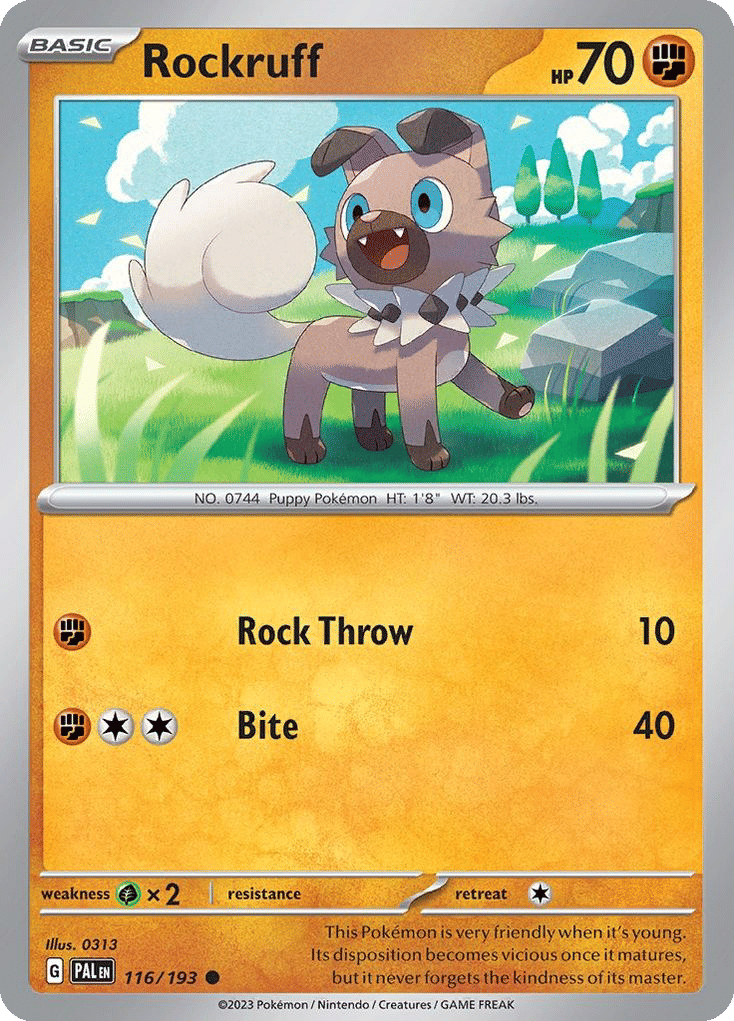 Rockruff — SV02: Paldea Evolved — Pokemon