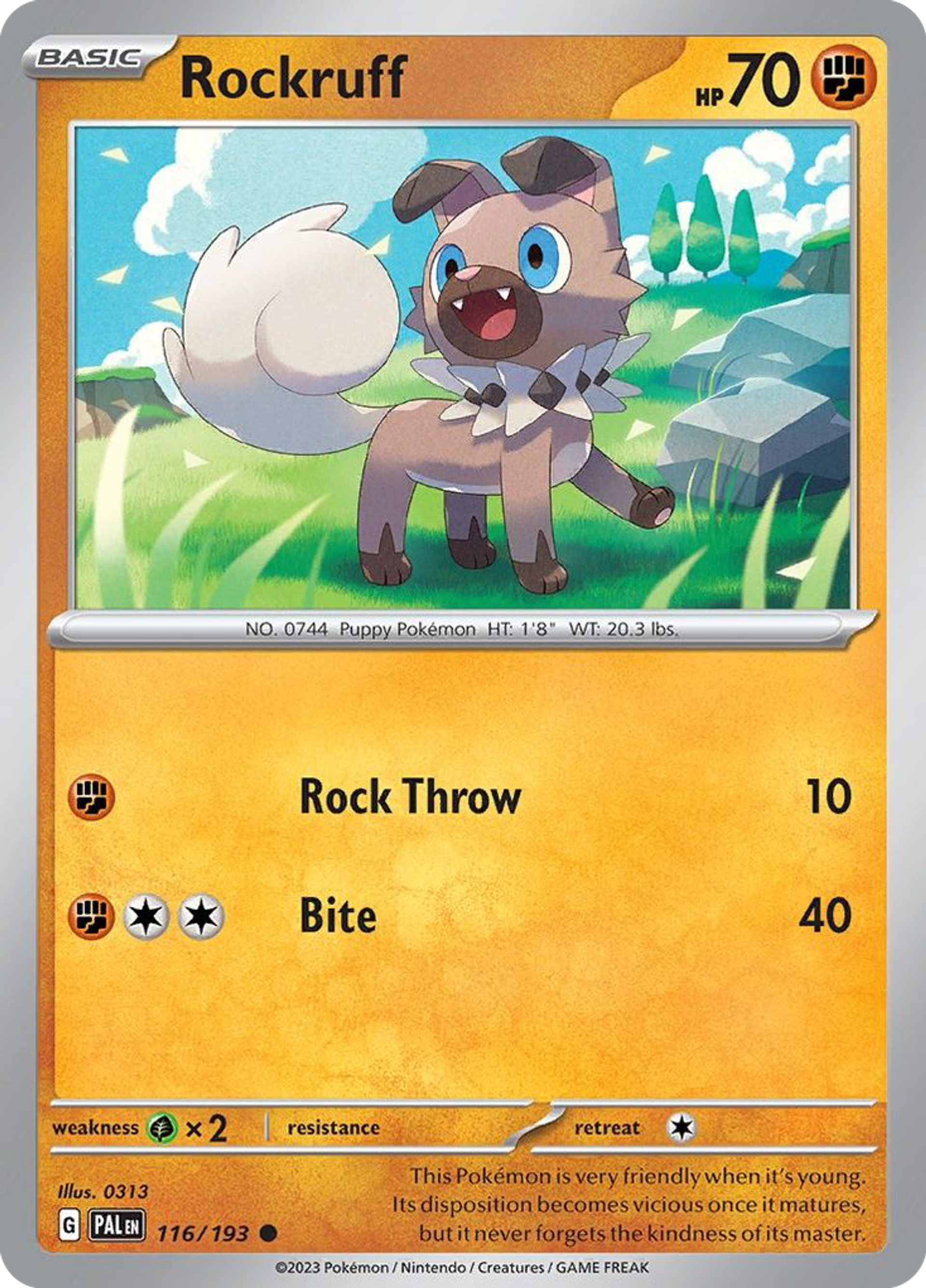 Rockruff — SV02: Paldea Evolved — Pokémon