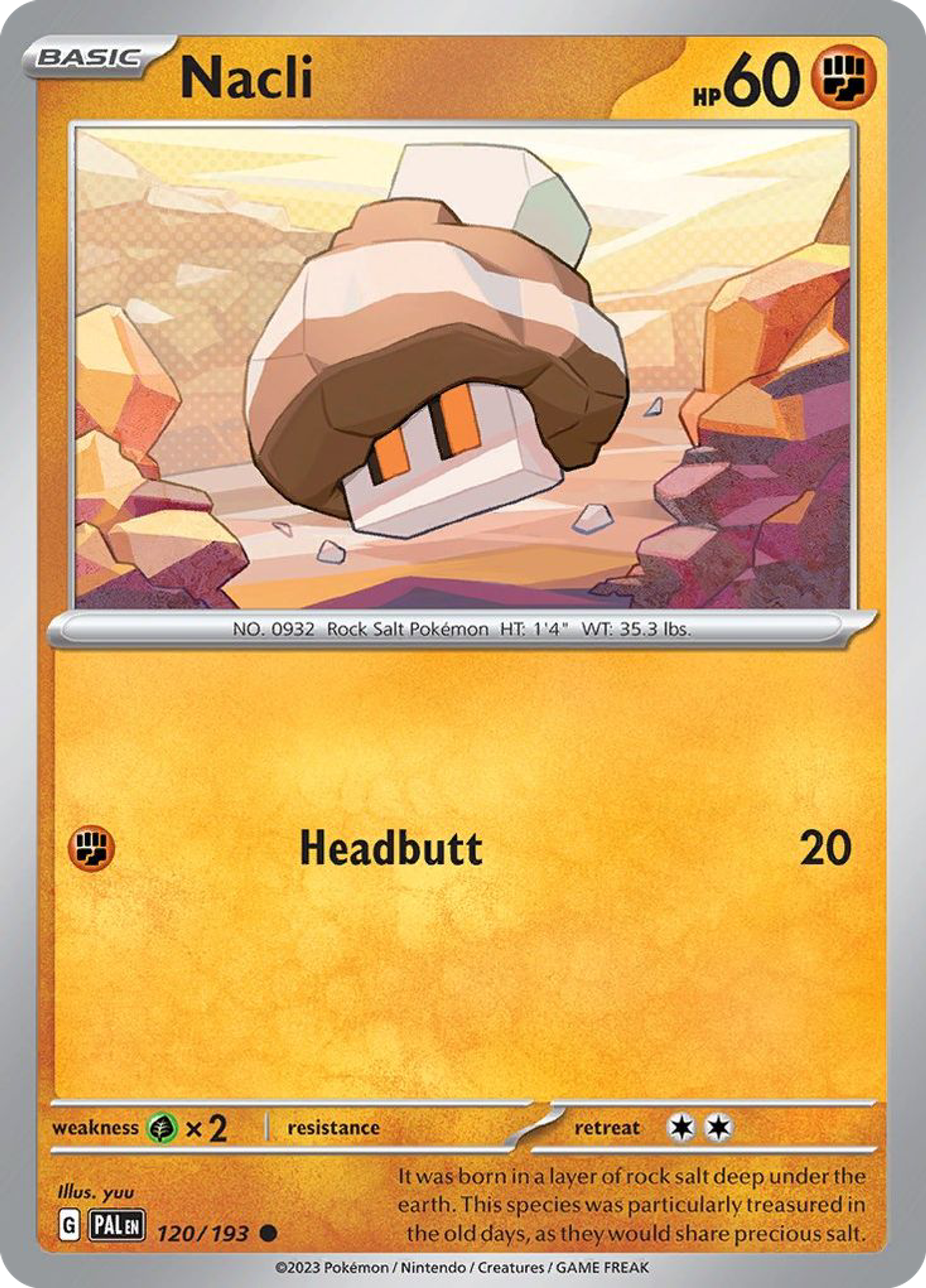 Nacli — SV02: Paldea Evolved — Pokémon