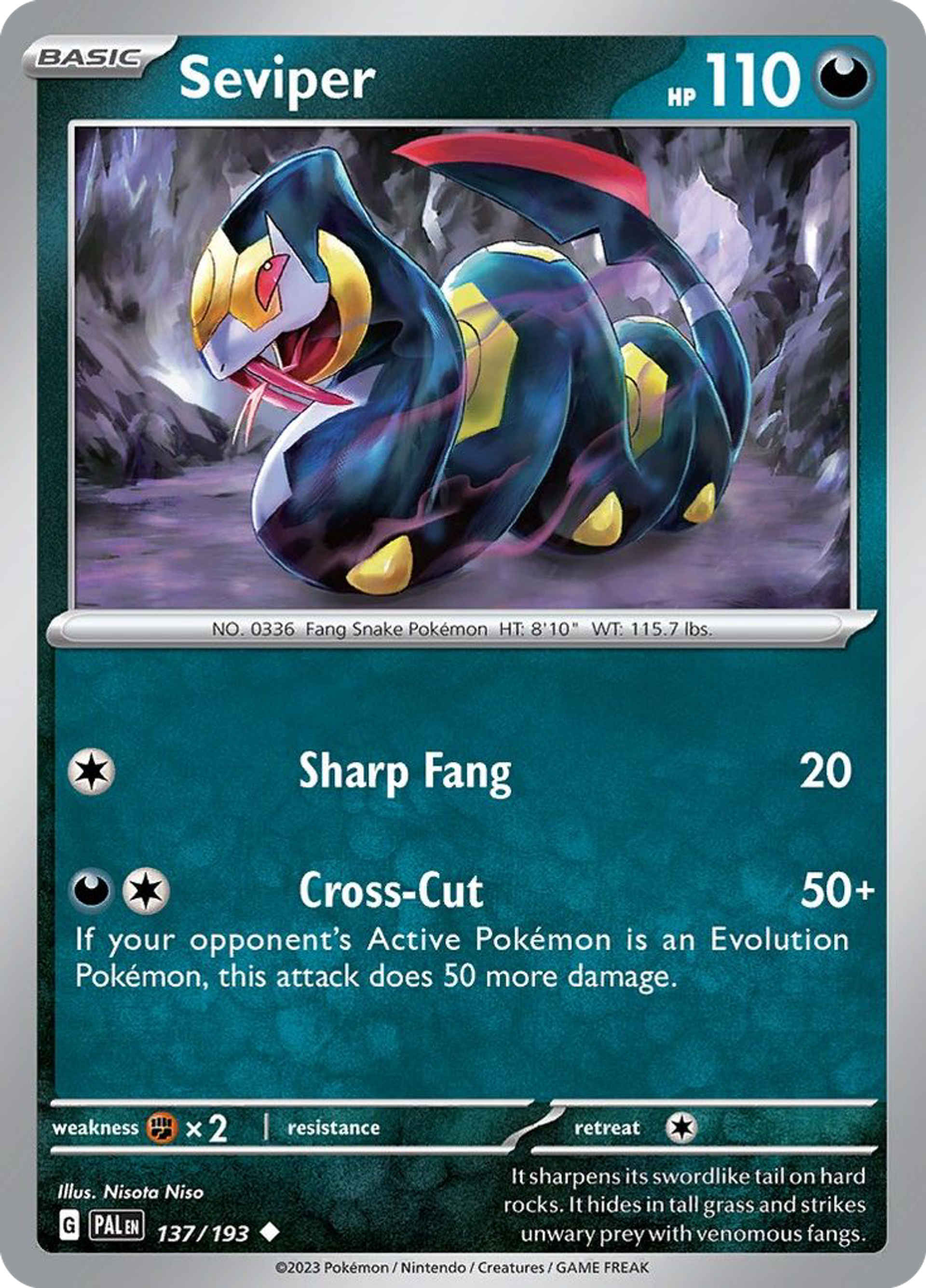 Seviper — SV02: Paldea Evolved — Pokémon