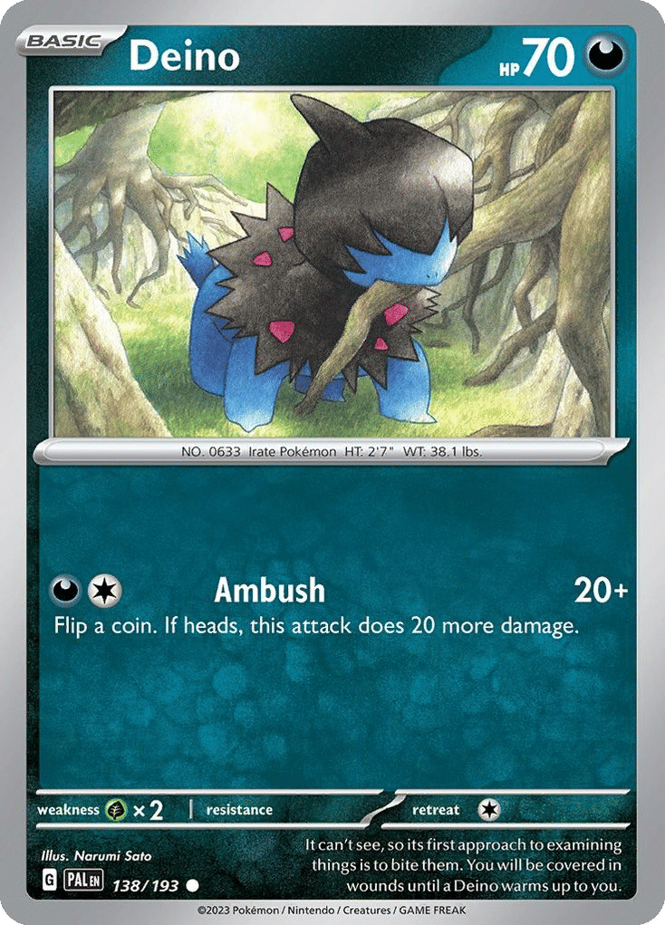 Deino — SV02: Paldea Evolved — Pokemon