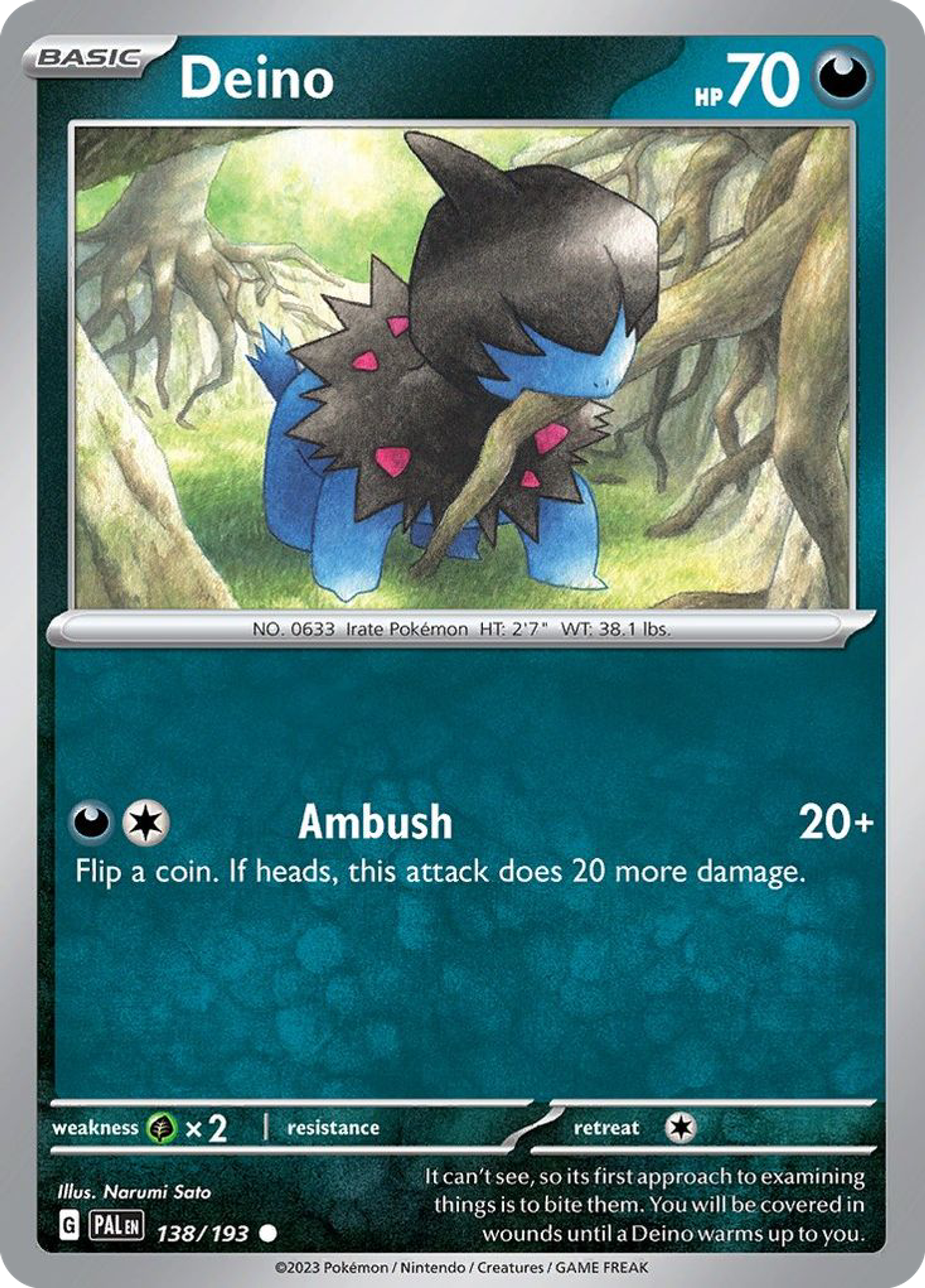 Deino — SV02: Paldea Evolved — Pokémon