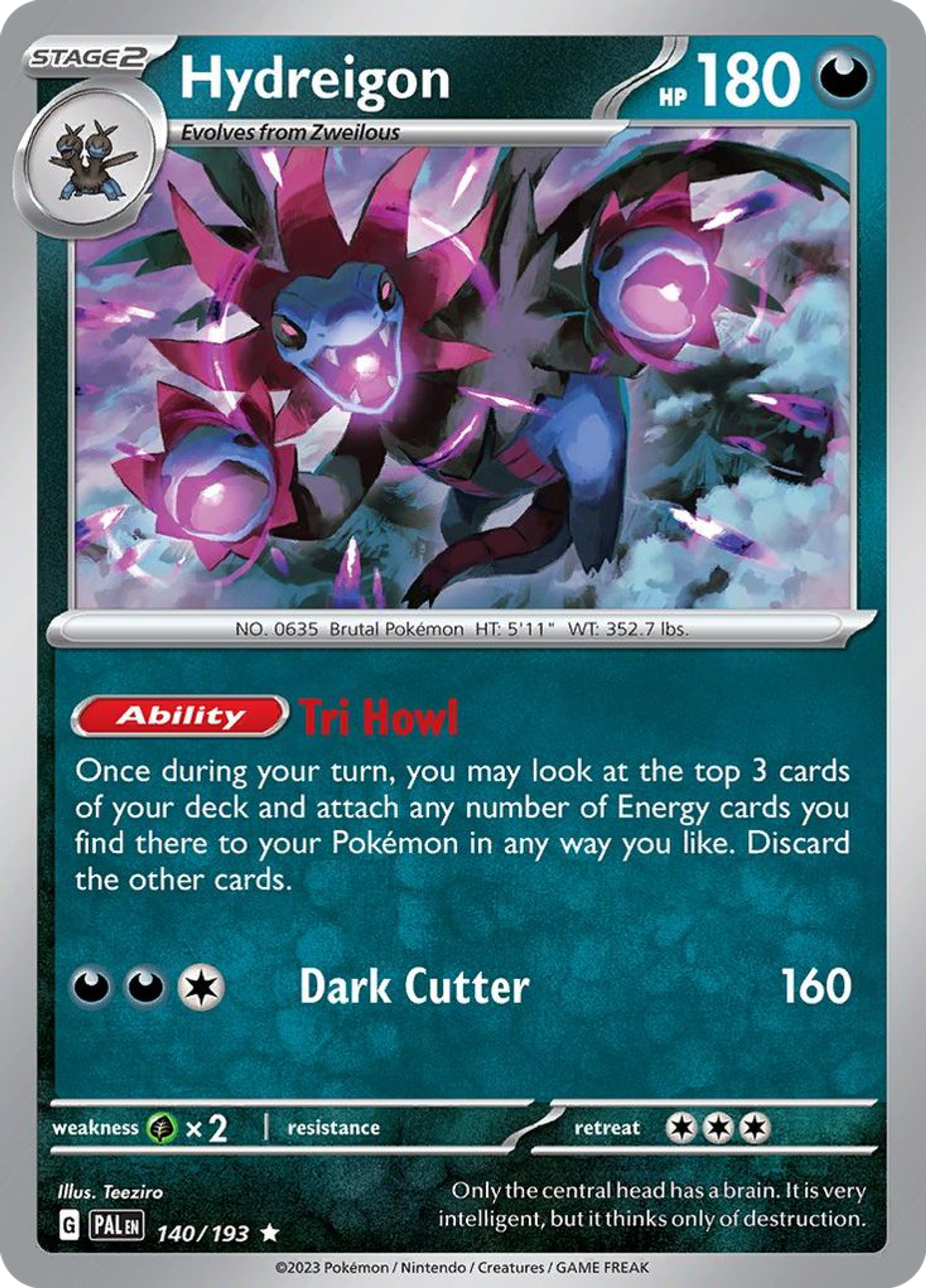 Hydreigon — SV02: Paldea Evolved — Pokémon