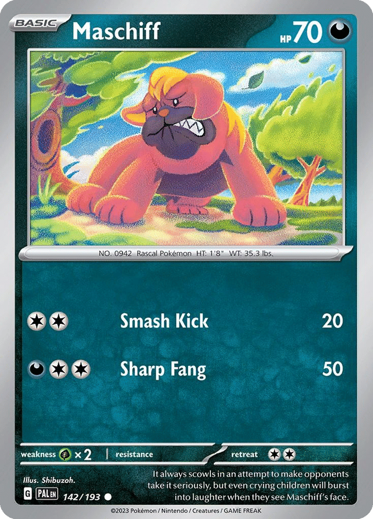 Maschiff — SV02: Paldea Evolved — Pokemon