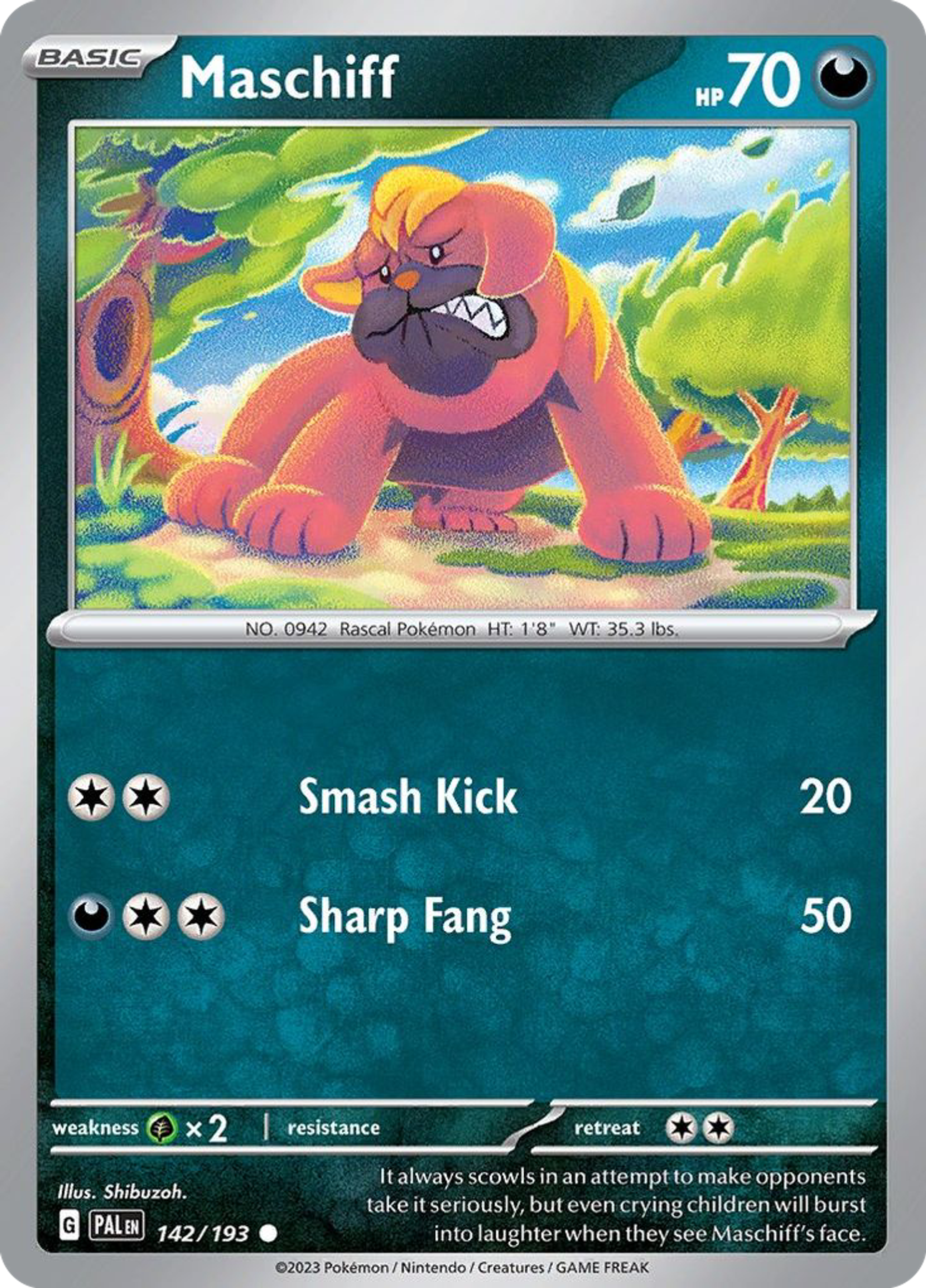 Maschiff — SV02: Paldea Evolved — Pokémon